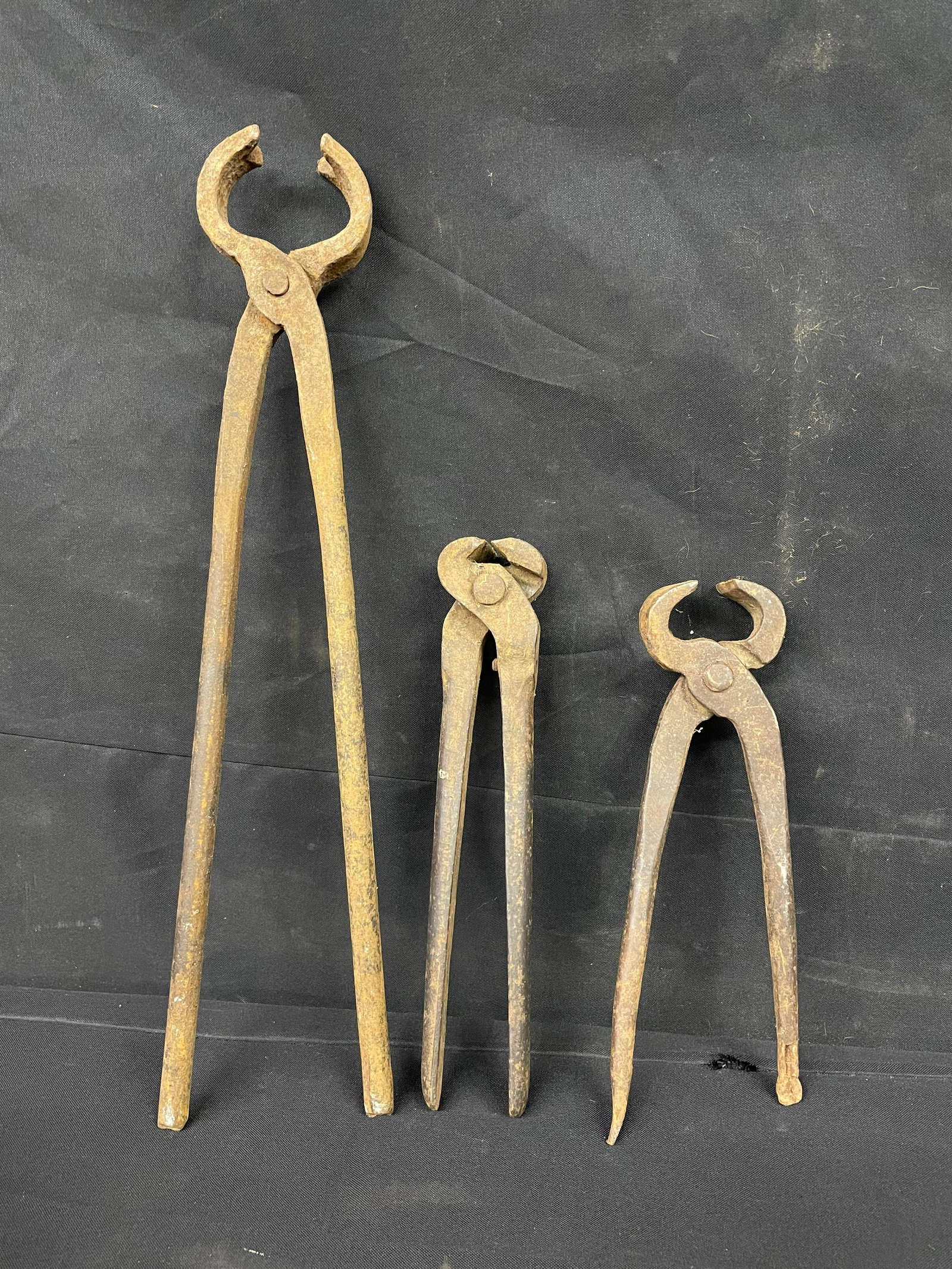 Trio Of Blacksmithing Tongs/Snips: Trio Of Blacksmithing Tongs/Snips
