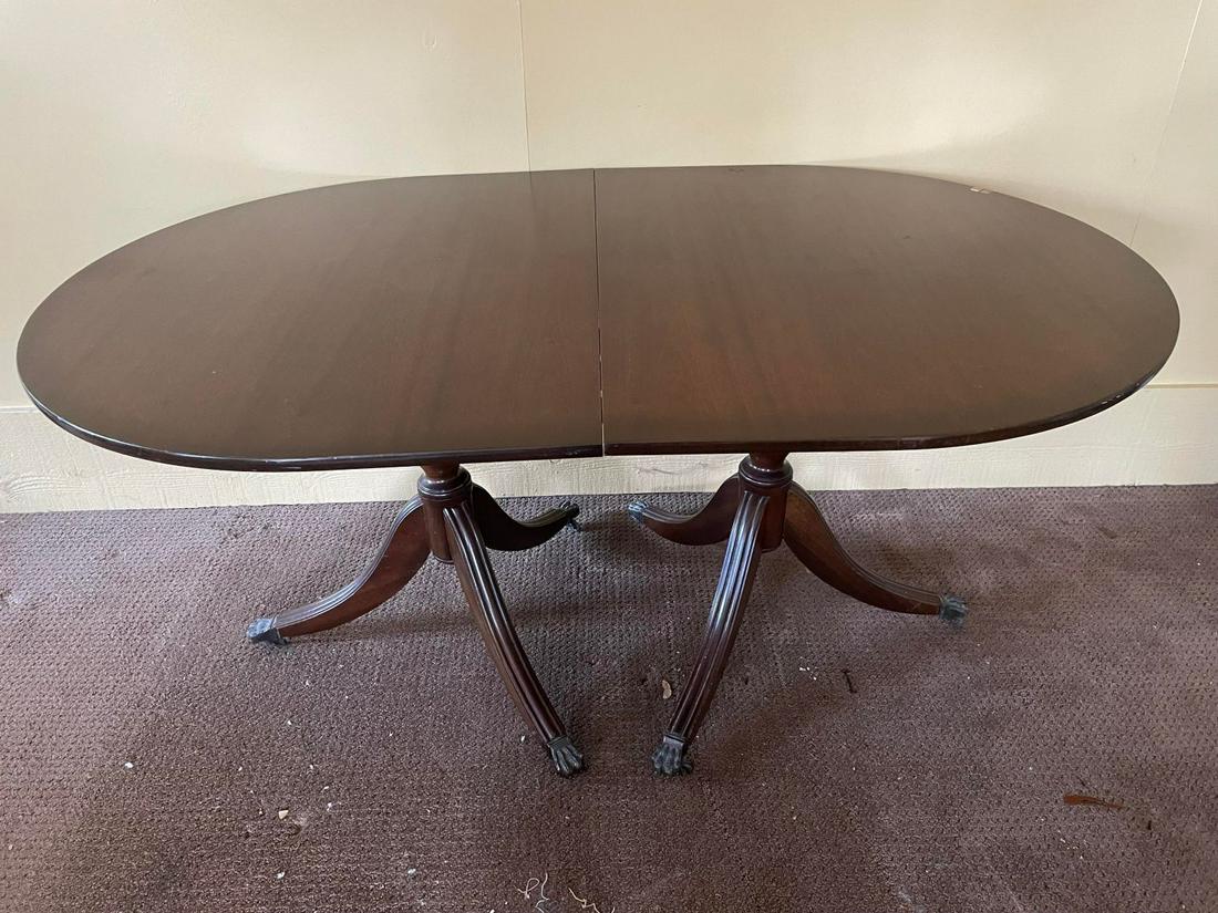 Duncan Phyfe Style Dining Table 64x40x29: Duncan Phyfe Style Dining Table 64x40x29