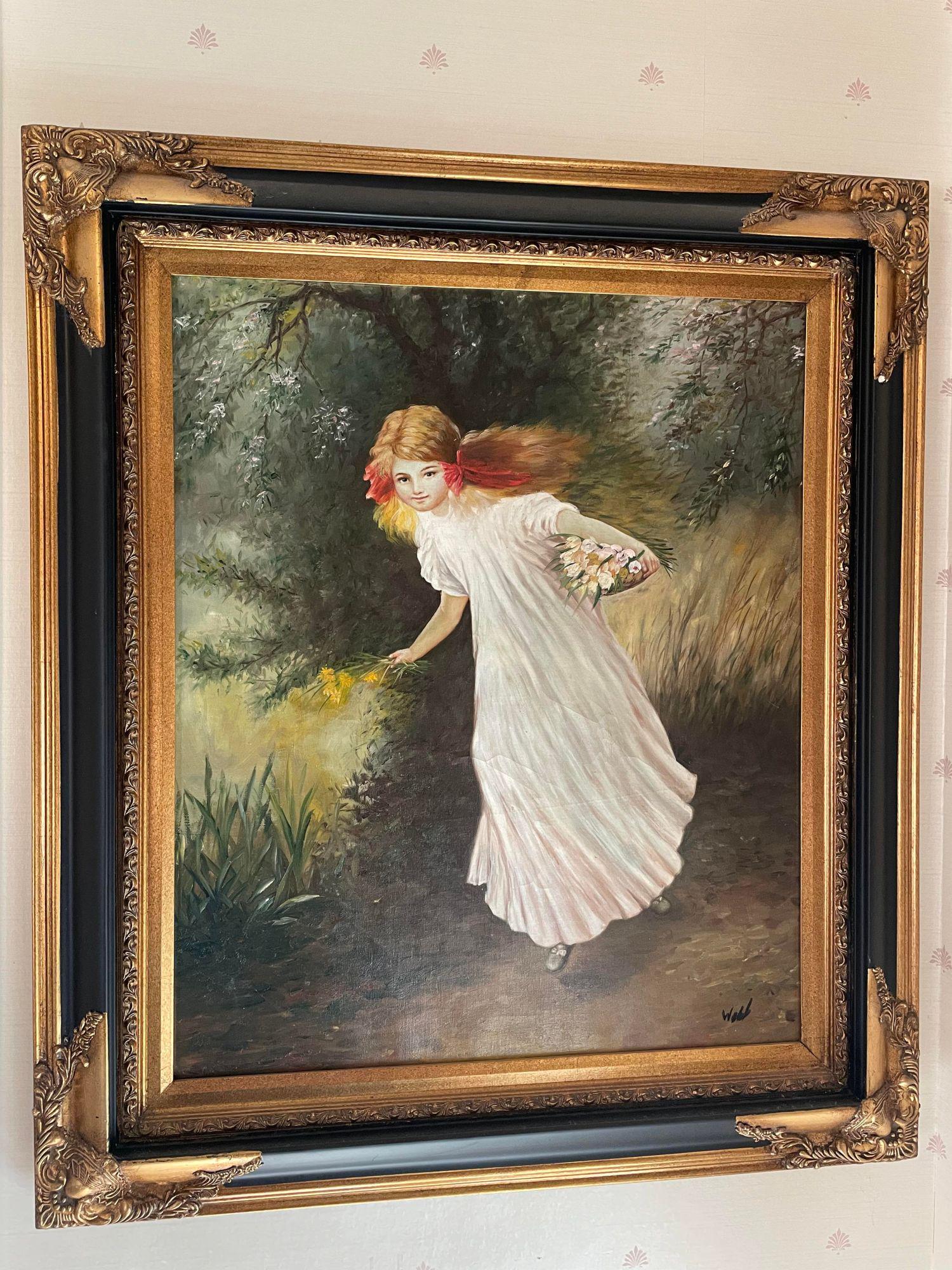 Oil on Canvas by Webb: Oil on Canvas by Webb