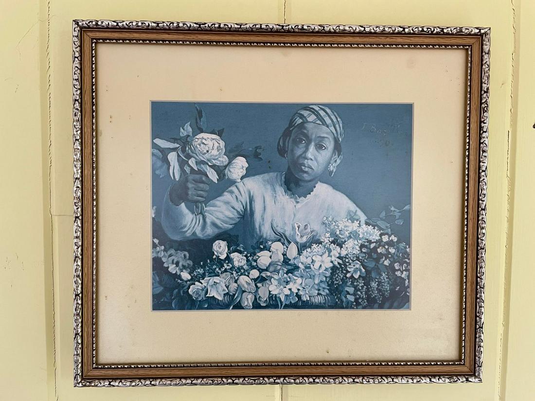 Black American Figure Picture  16x12 T Bazille 1870 (1 of 2)