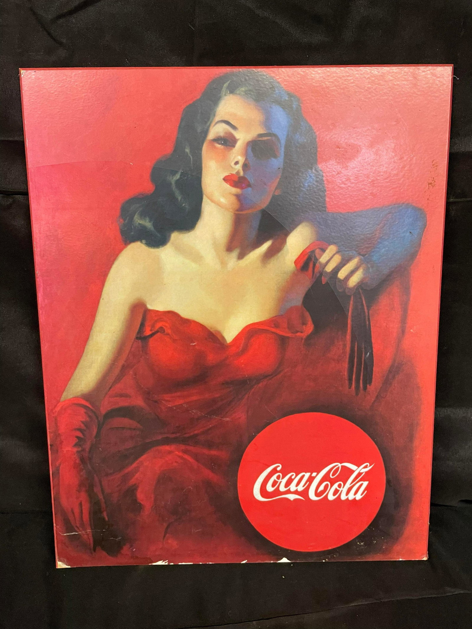 Metal Coca-Cola Advertising Sign: Metal Coca-Cola Advertising Sign