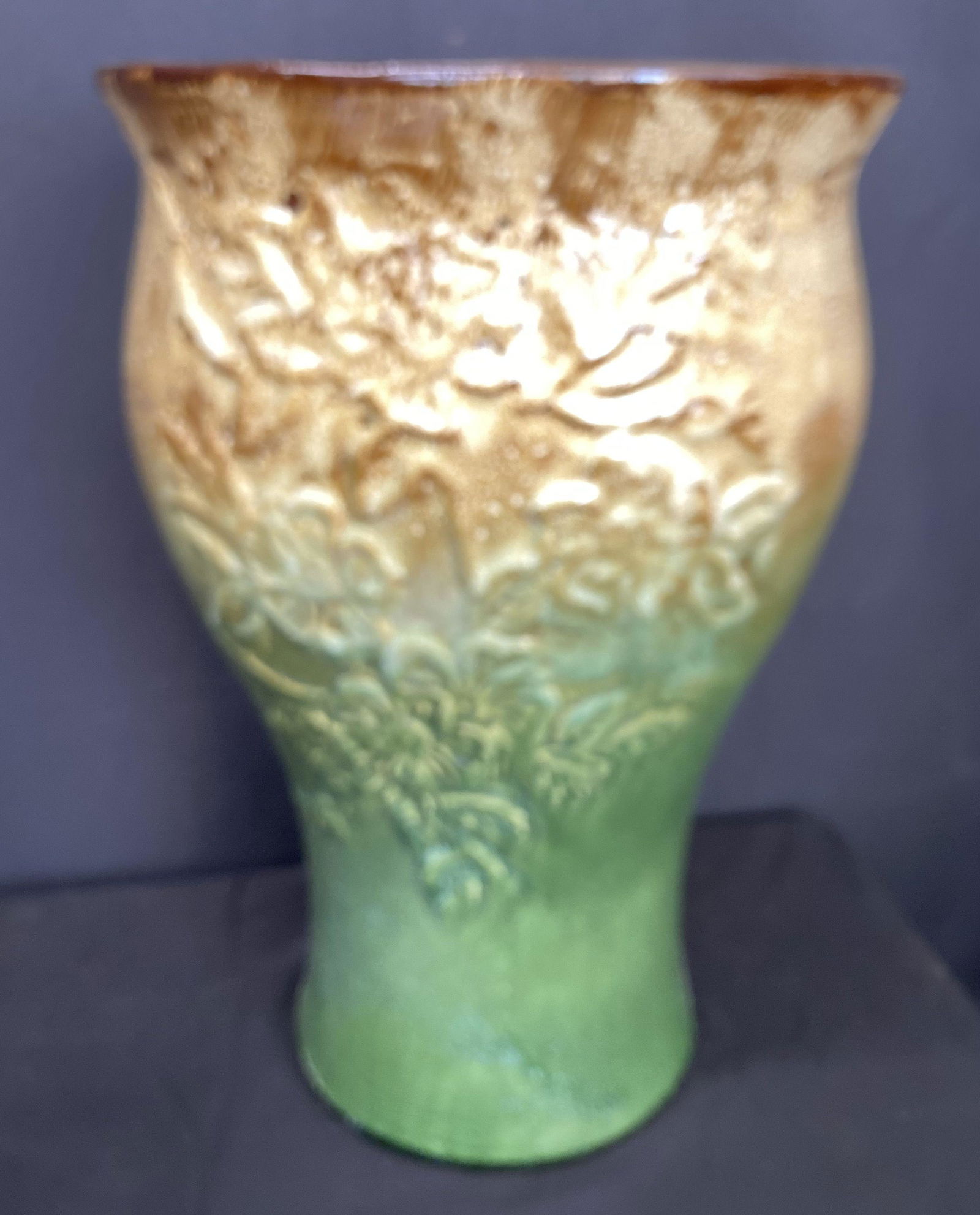 Majolica Style Planter With Floral Design (18"x12") (1 of 2)