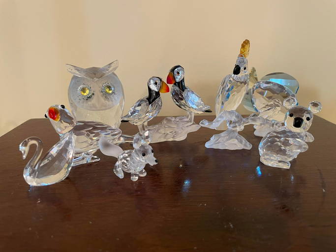 Collection Of Swarovski Crystal Animals 2"