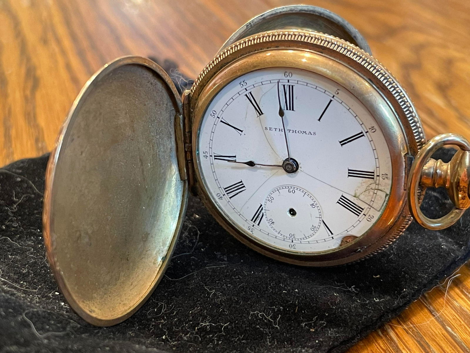 Seth Thomas Pocket Watch Engraved (1 of 4)