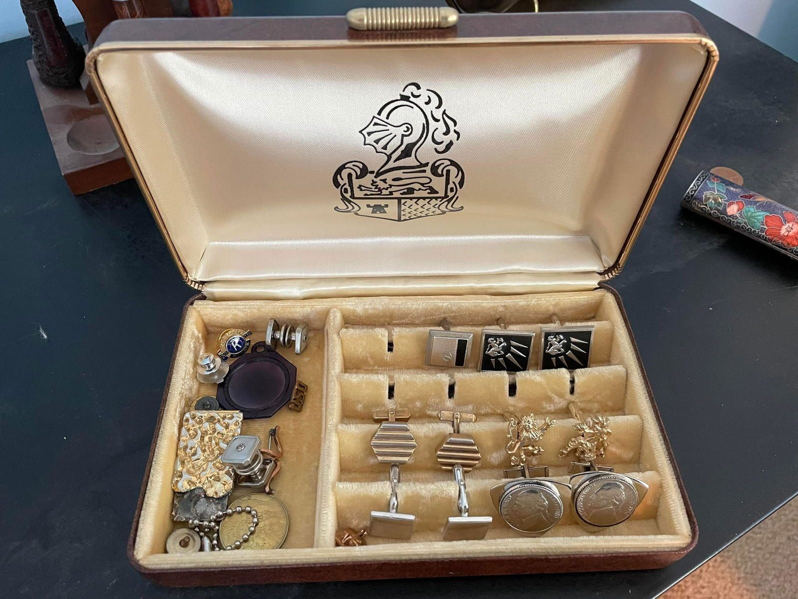 Assorted Cufflinks And Jewelry With Jewelry Box (1 of 1)