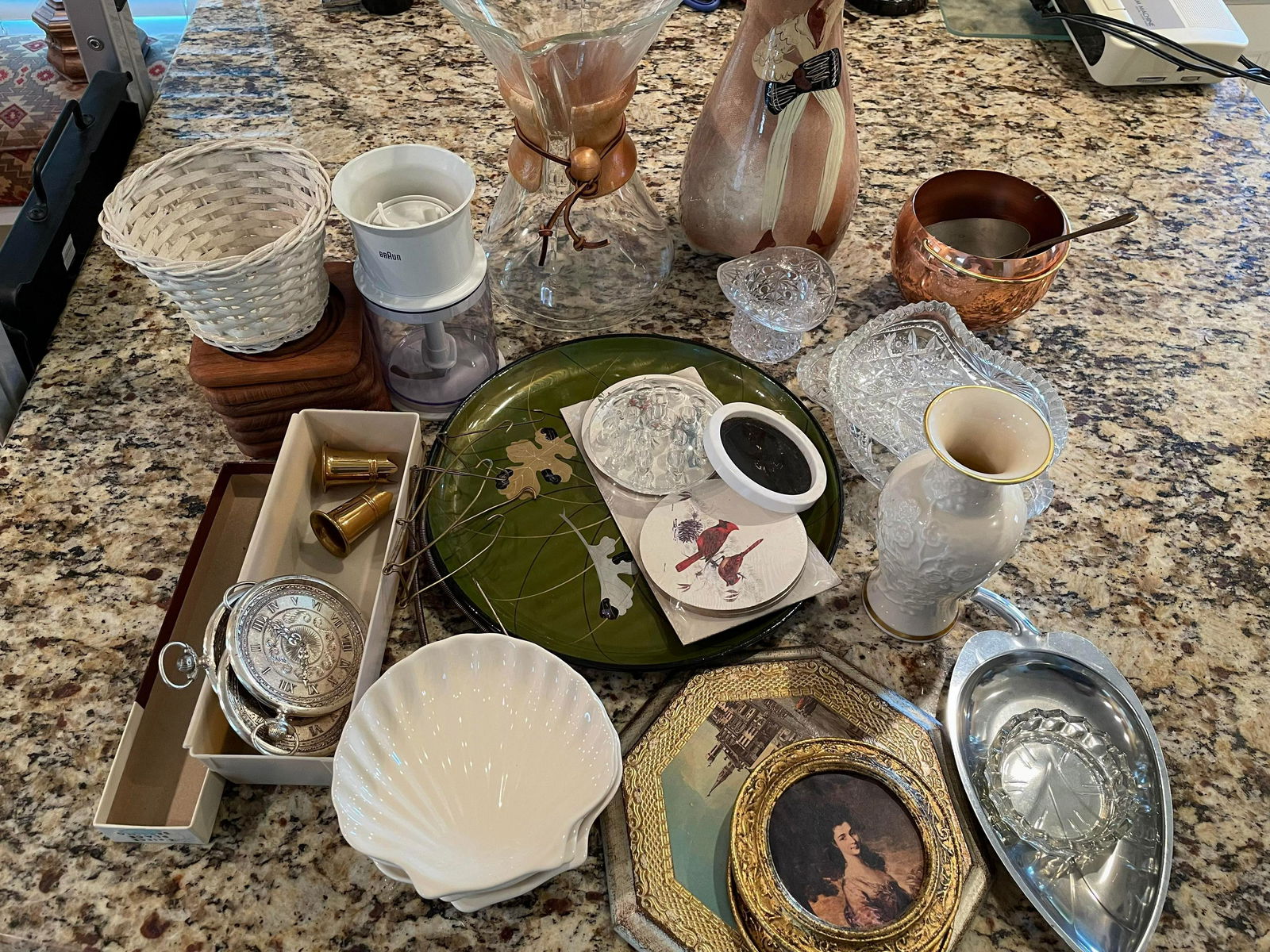 Assorted Glassware, Plates, Decoration, etc. (1 of 1)