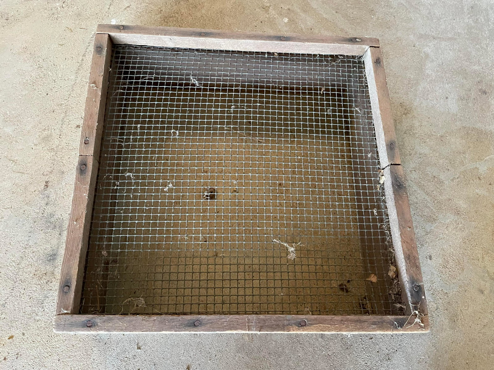 Antique Primitive Sifting Box: Antique Primitive Sifting Box