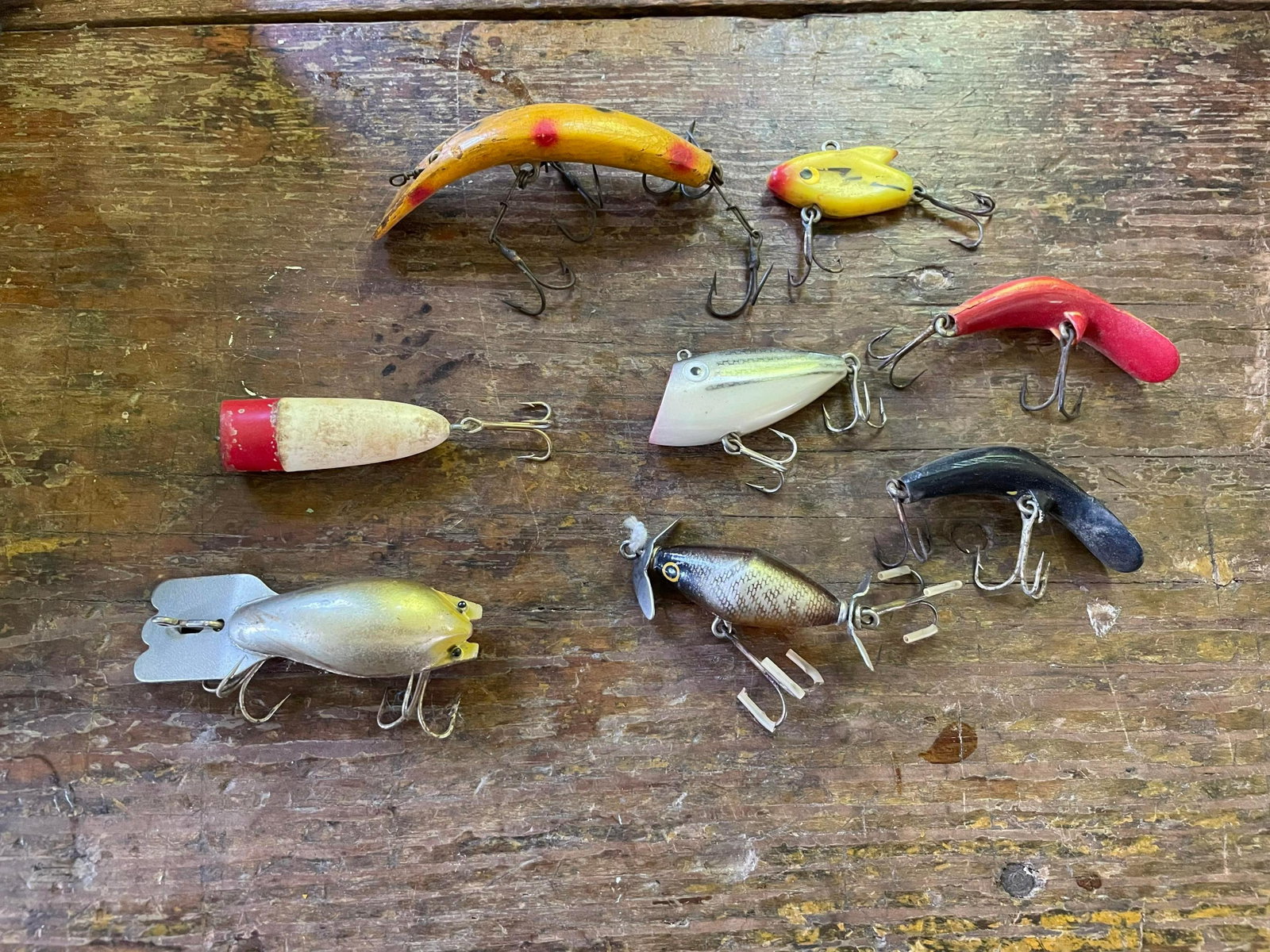 Collection Of Wooden And/Or Vintage Fishing Lures App. 08 pcs: Collection Of Wooden And/Or Vintage Fishing Lures App. 08 pcs