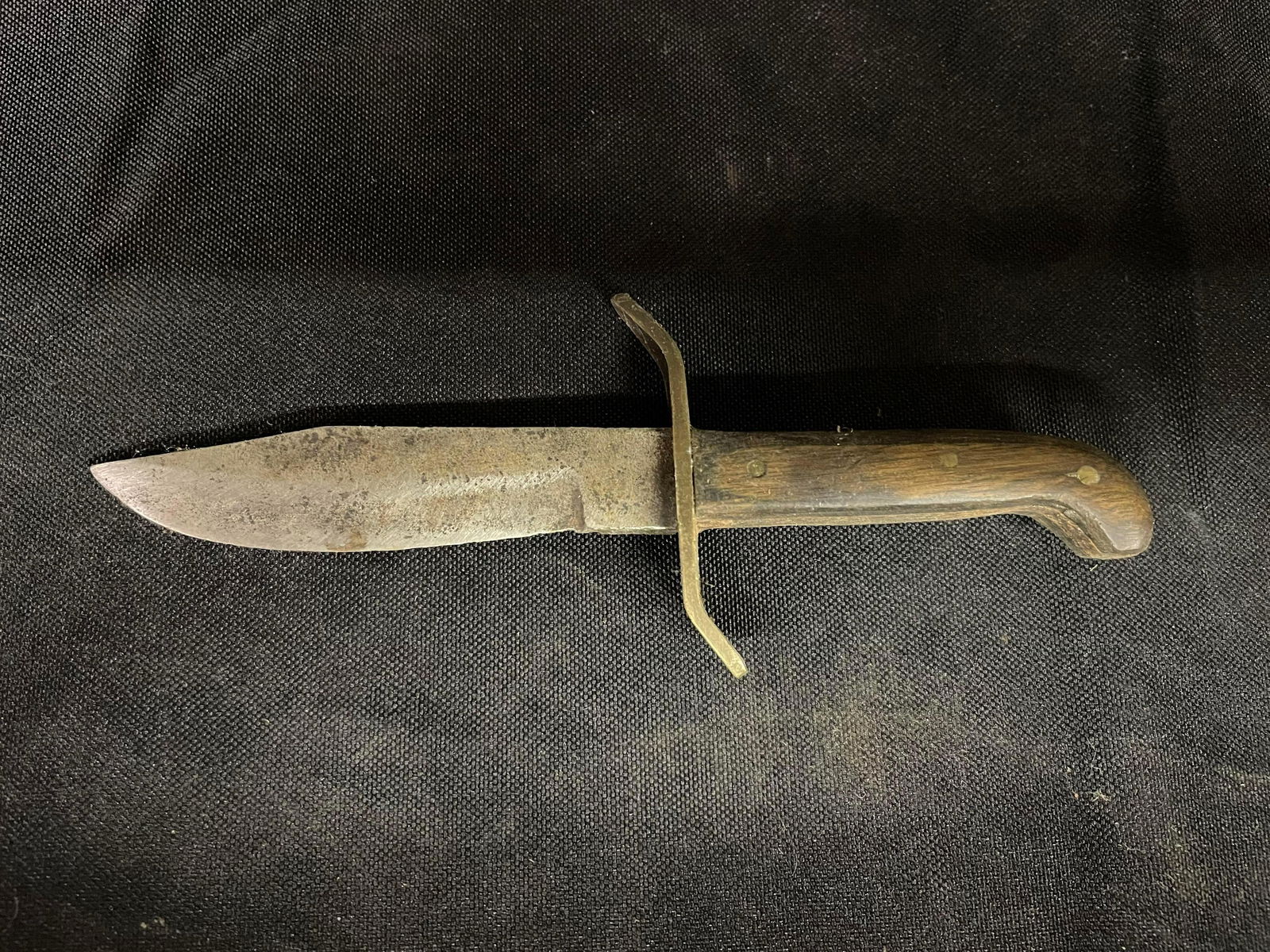Early Wooden Handled Diminutive Knife With Hand Forged Blade App. 6"L (1 of 2)