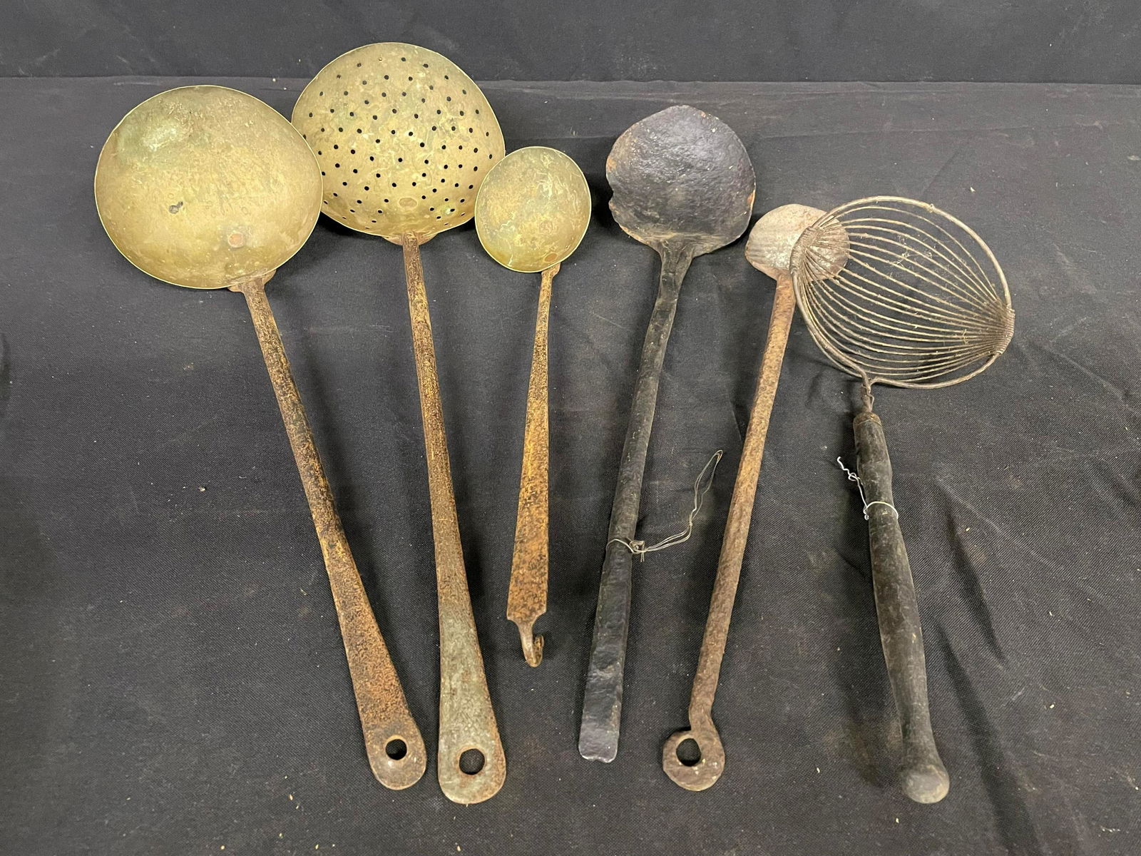 Early Long Handle Metal And Hand Forged Ladles, Strainers And Sifters (1 of 1)