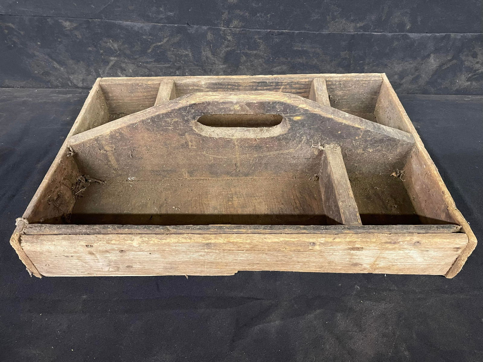 Primitive Wooden Divided Box (1 of 2)