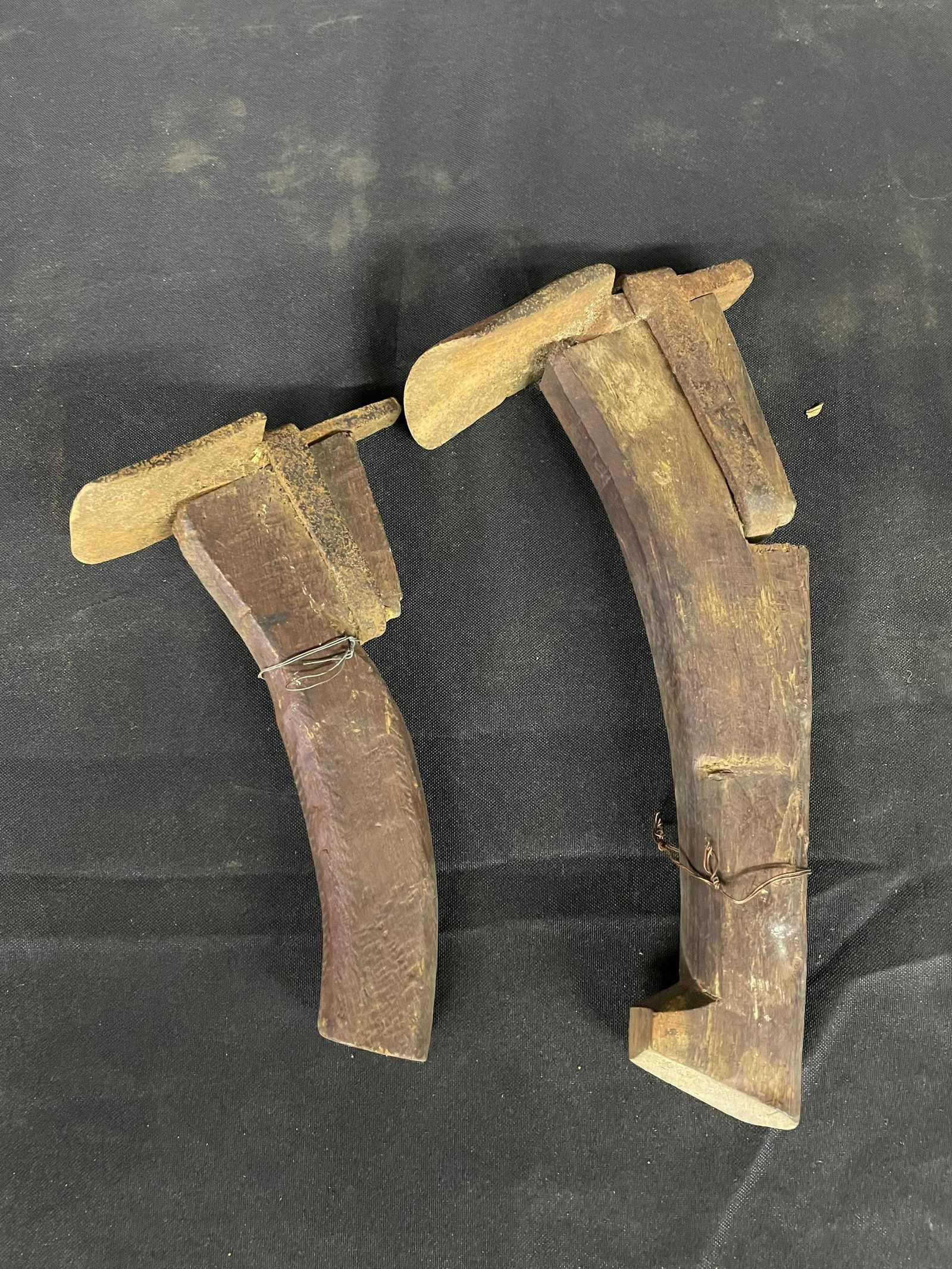 Pair Of Small Primitive Items With Wood And Iron (1 of 1)