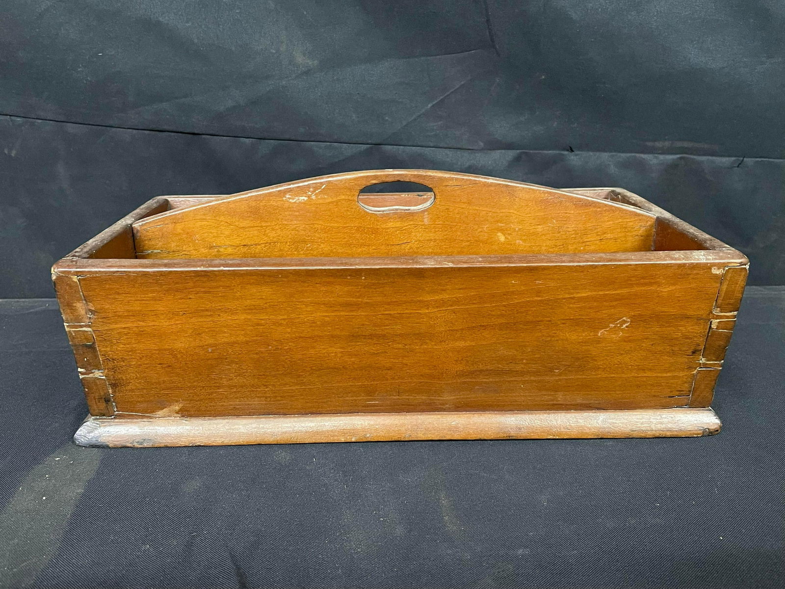 Primitive Wooden Dovetailed Divided Box (1 of 3)