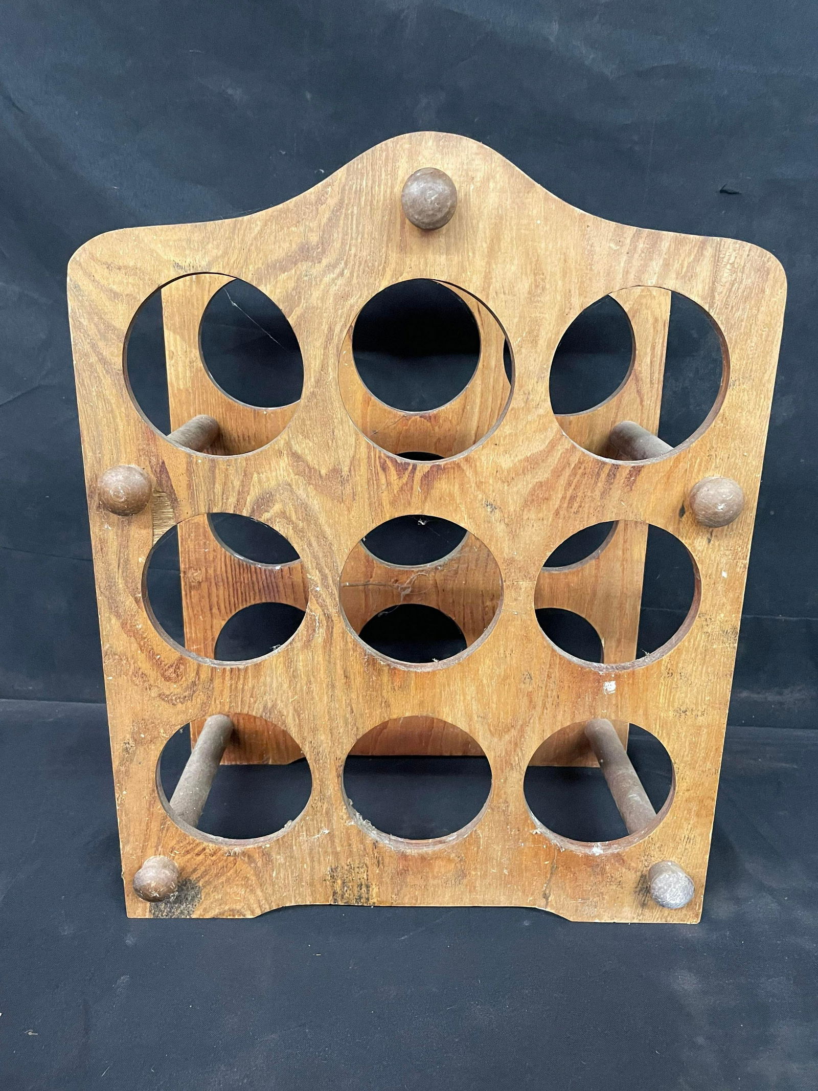 Primitive/Primitive Style Wooden Rolling Pin Rack: Primitive/Primitive Style Wooden Rolling Pin Rack