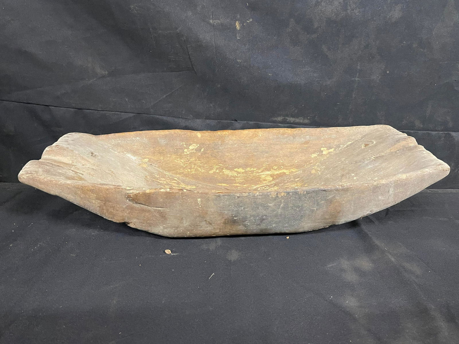 Early Primitive Wooden Dough Bowl (1 of 3)