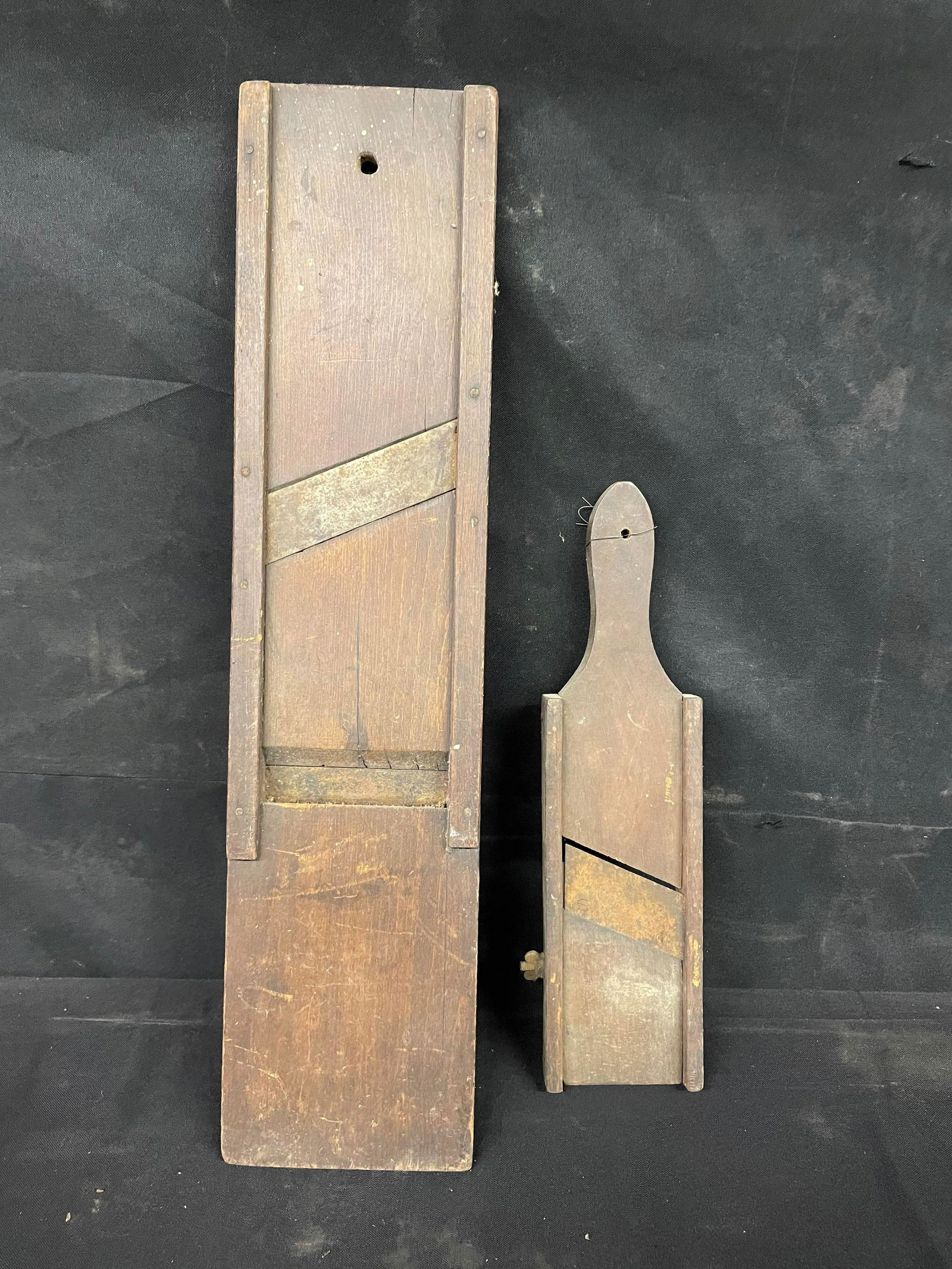 Tabletop And Handled Kraut Cutter Style Primitive Items (1 of 1)