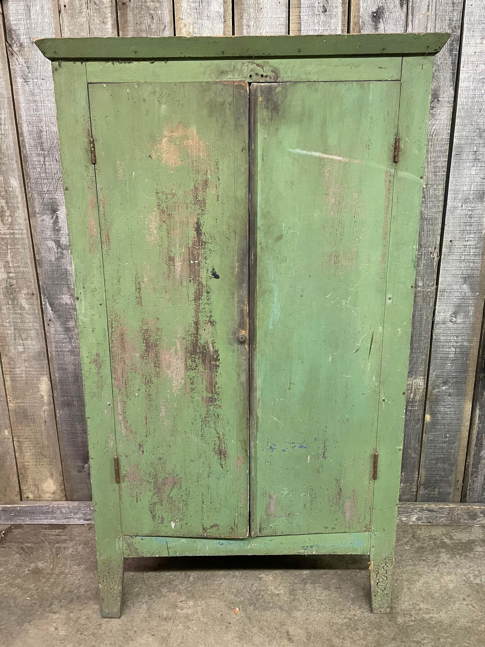 Primitive 2-Door Jelly Cupboard Cabinet (1 of 2)