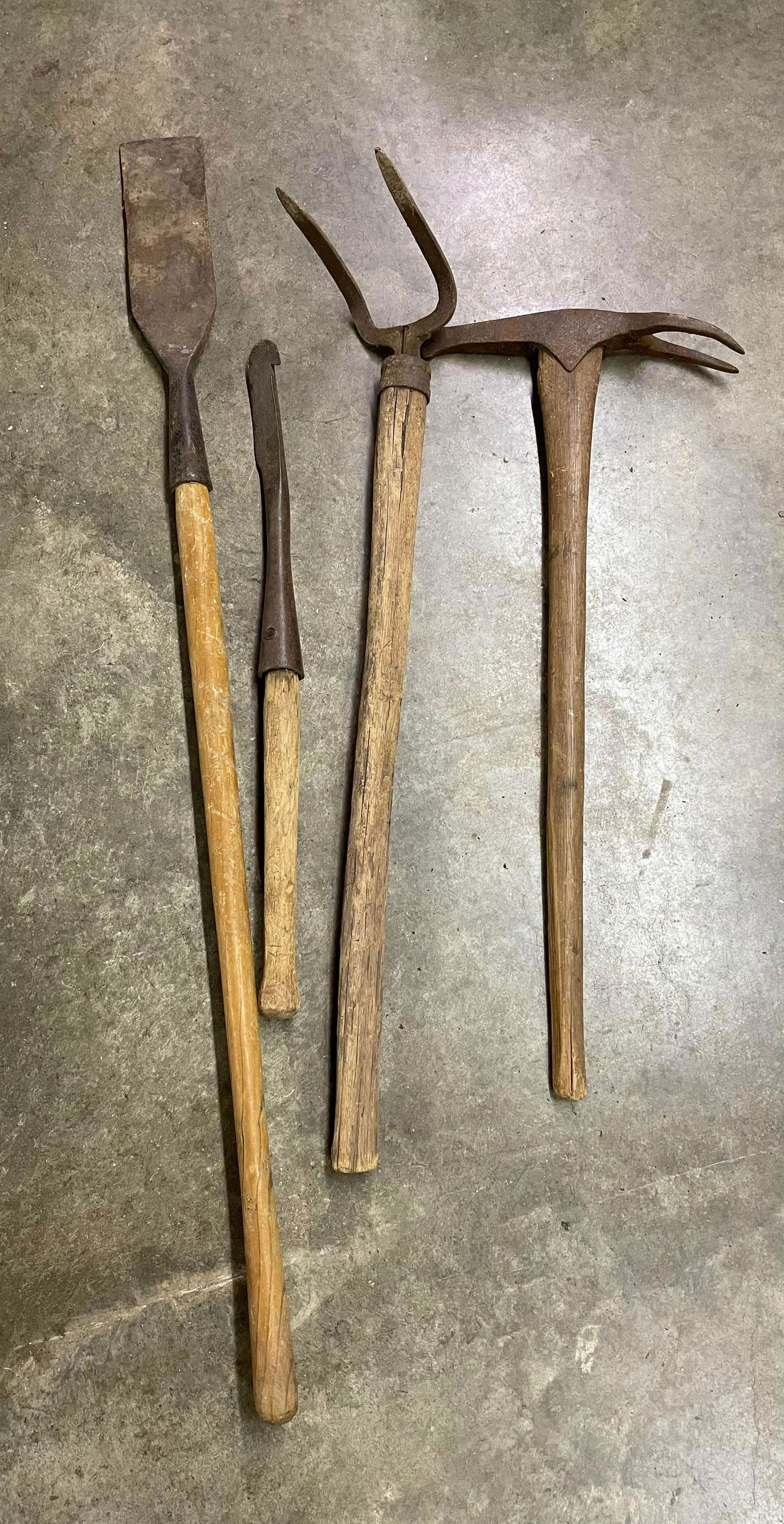 Lot Of Primitive Hand Tools (1 of 2)