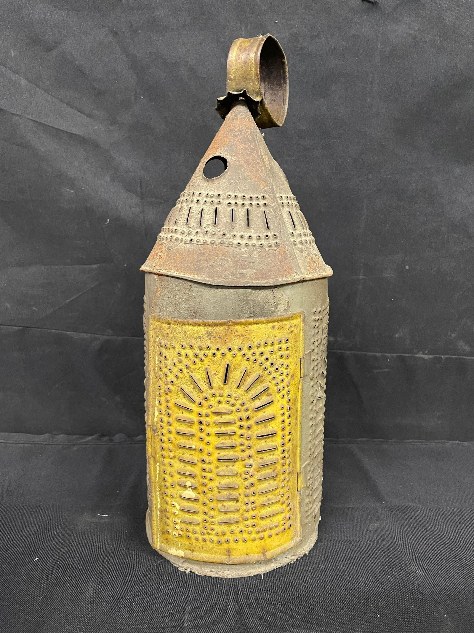 Antique Lantern With Hand-Punched Tin (1 of 3)