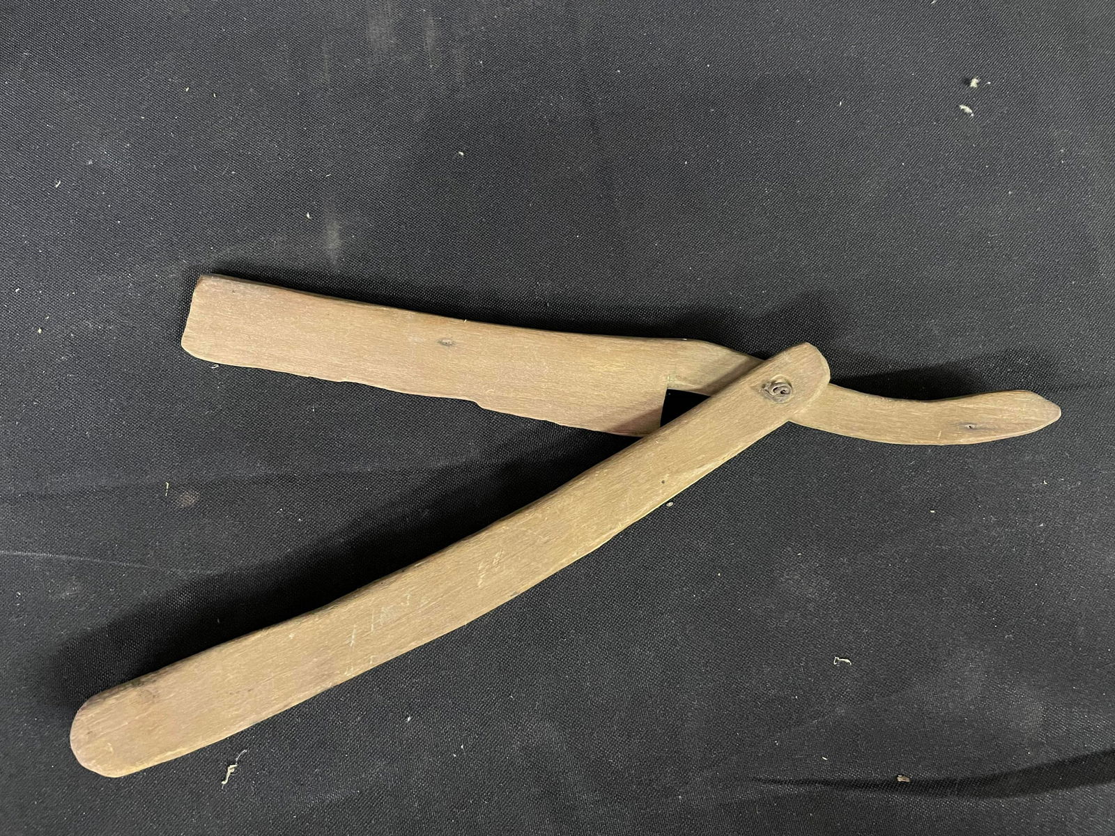 Early Children's Toy-Style Handmade Wooden Straight Razor (1 of 2)