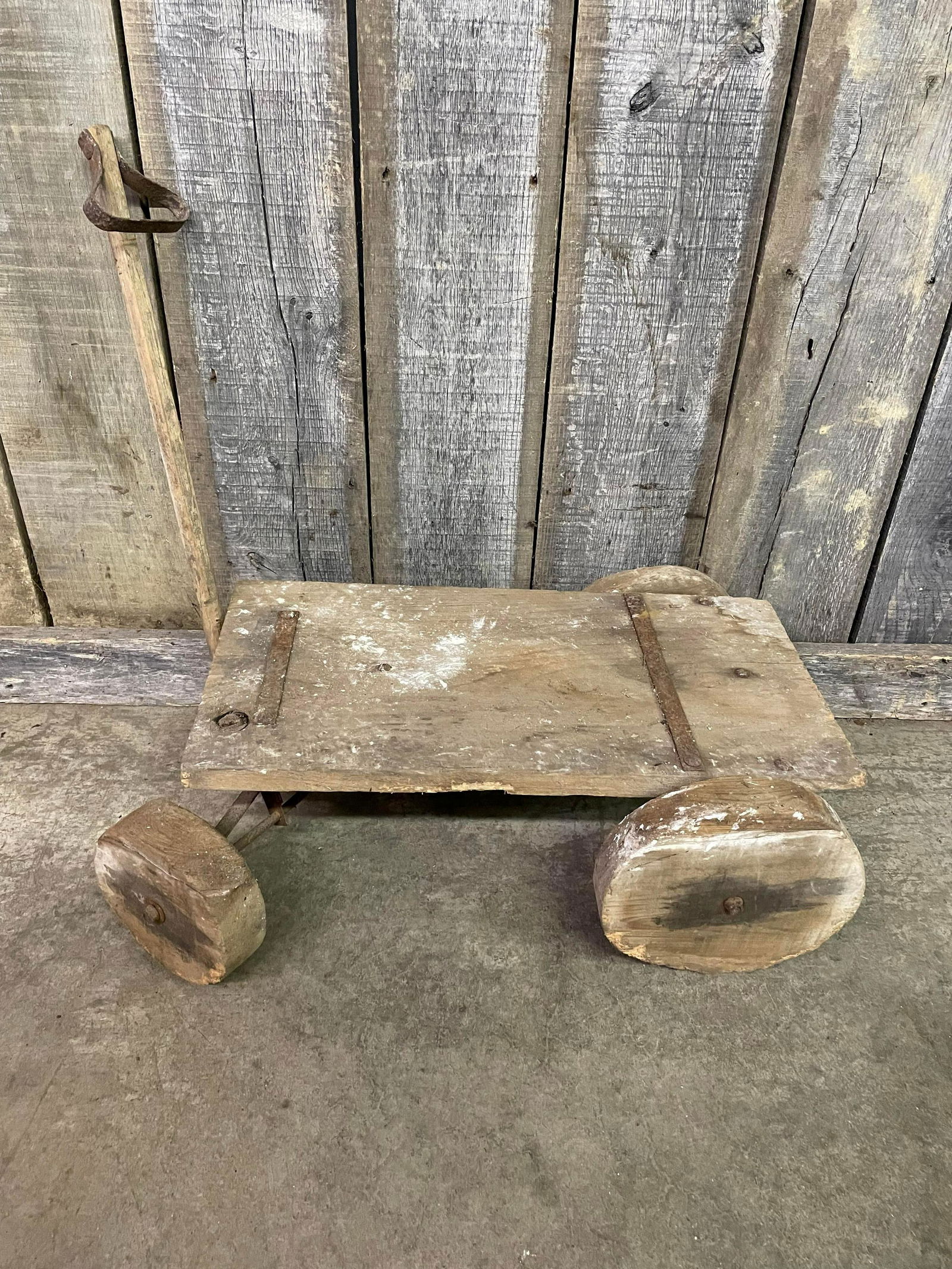 Primitive Children's Wagon/Cart With Wooden Wheels (1 of 2)