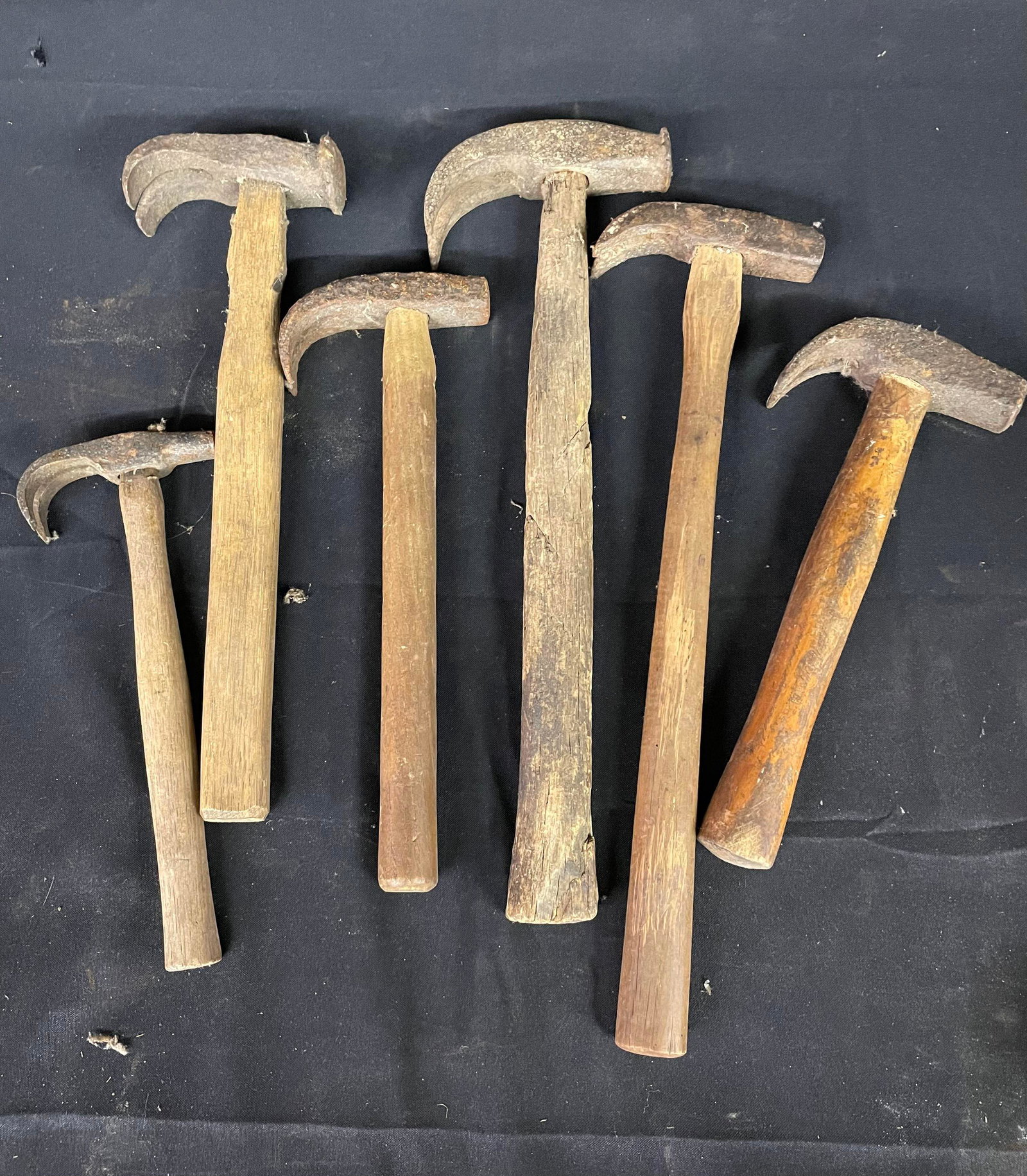 Early Hand Forged Blacksmithing Hammers Curved Claw Hammers: Early Hand Forged Blacksmithing Hammers Curved Claw Hammers