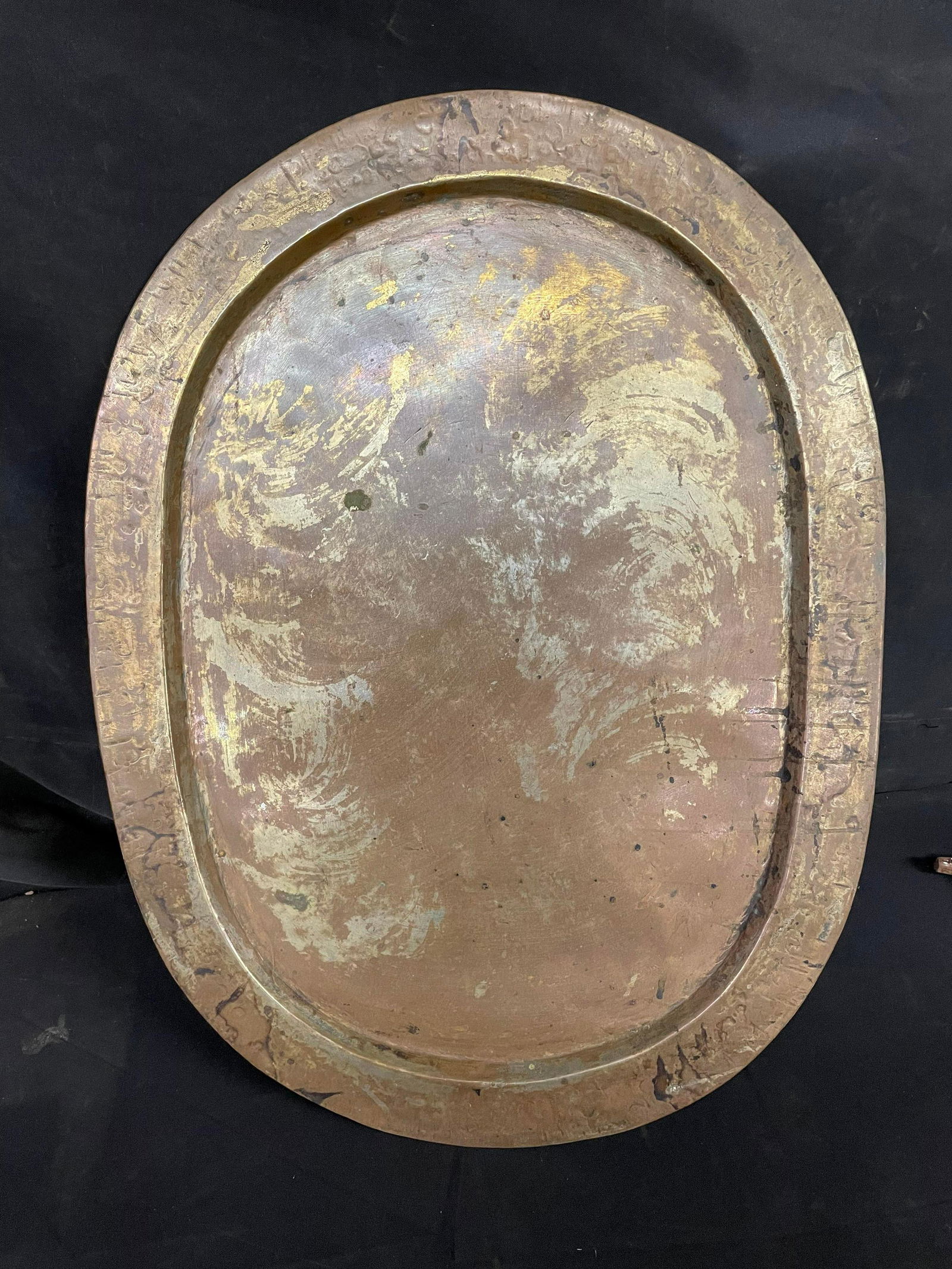 Antique Copper Tray Platter (1 of 1)