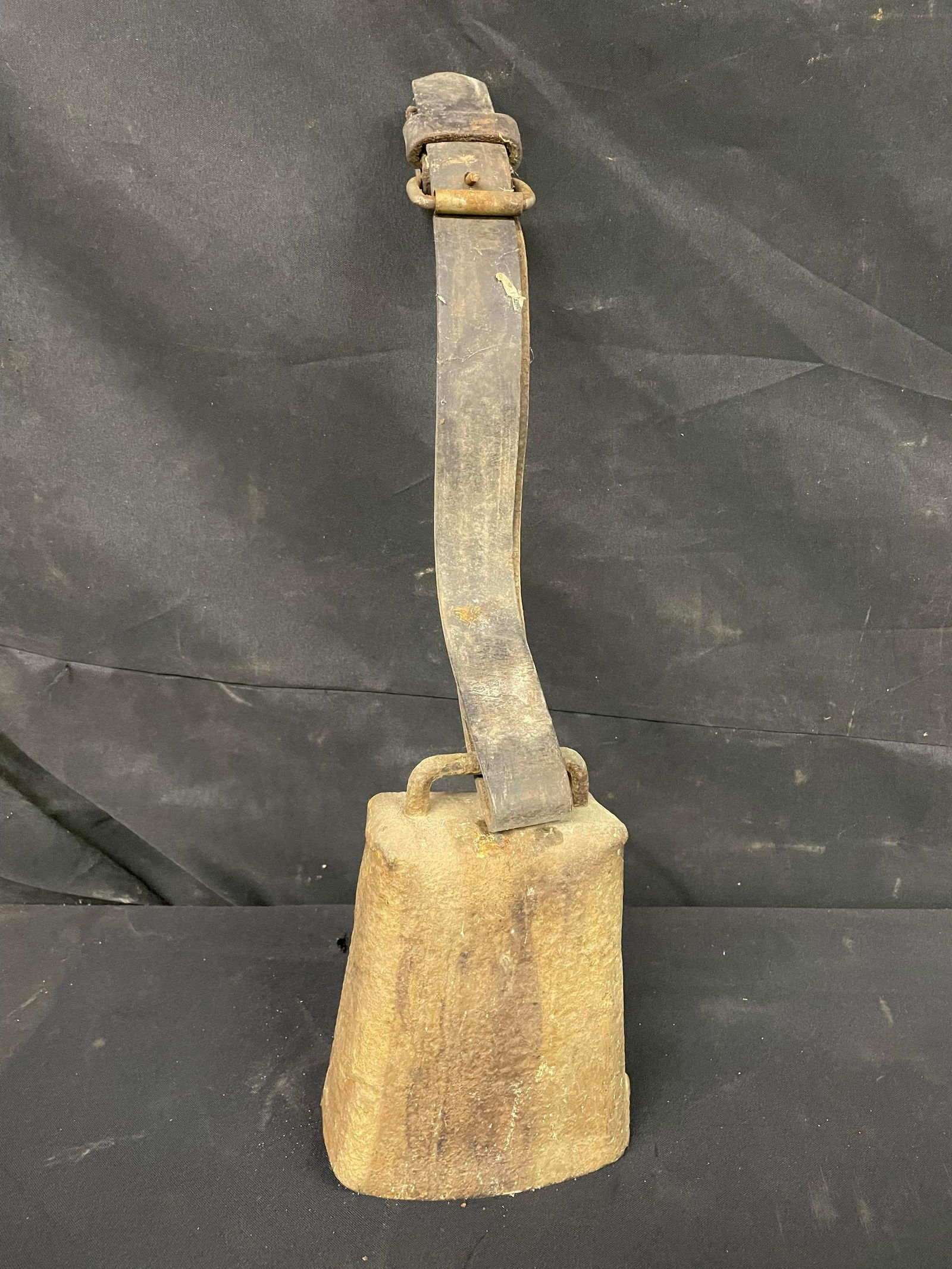 Antique Leather Strap Cow Bell (1 of 1)
