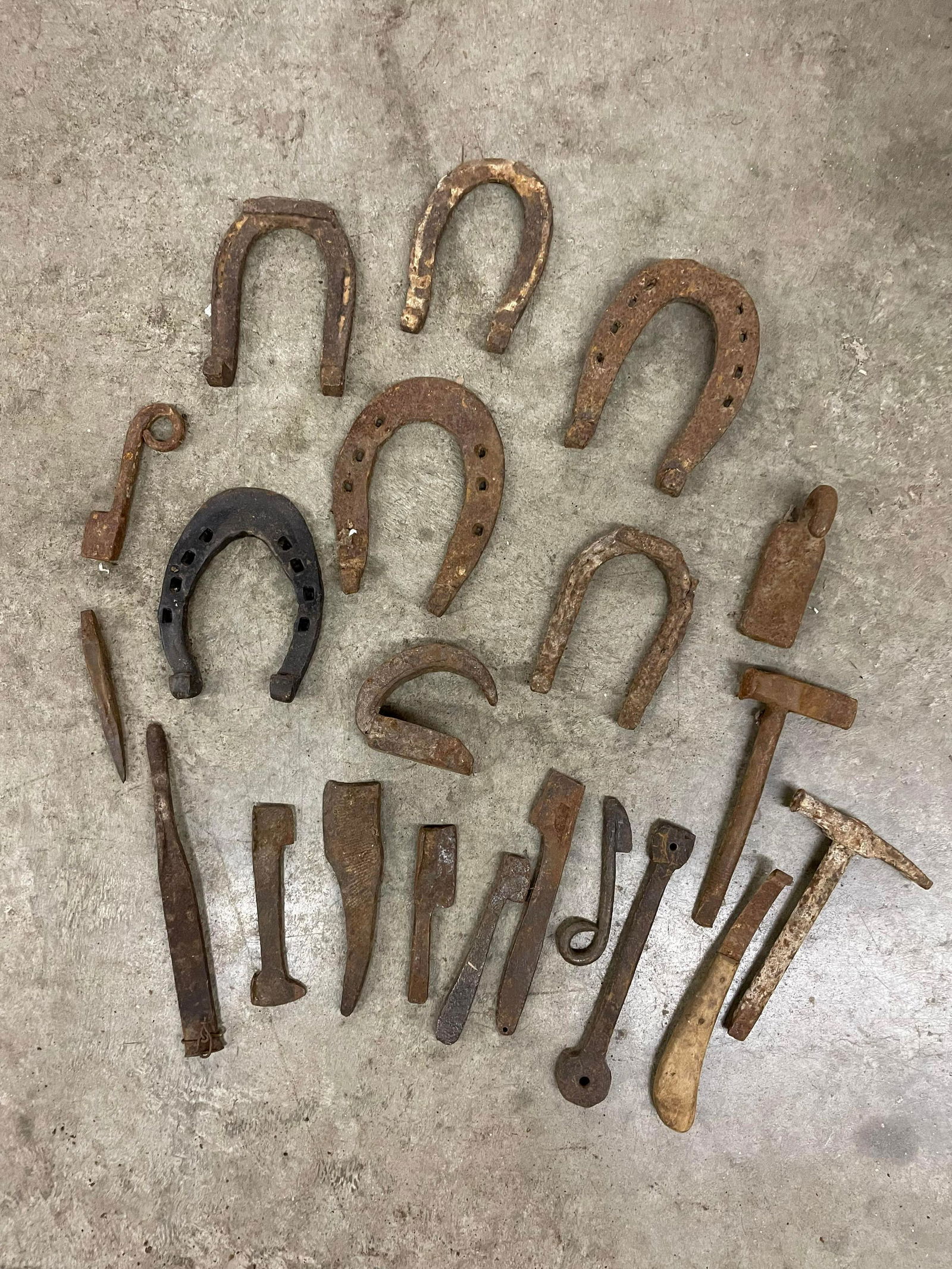 Horseshoes, Farrier Tools. Hammers And Other Primitive Tools (1 of 1)