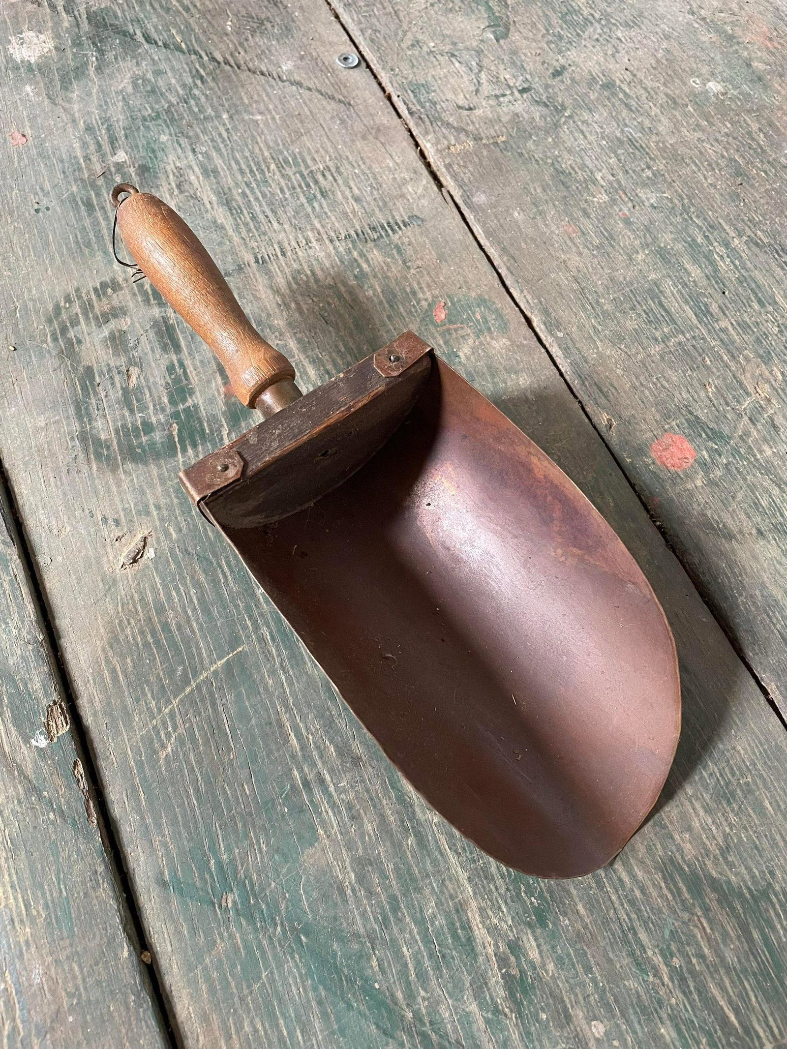 Primitive Wooden Handled Scoop (1 of 1)