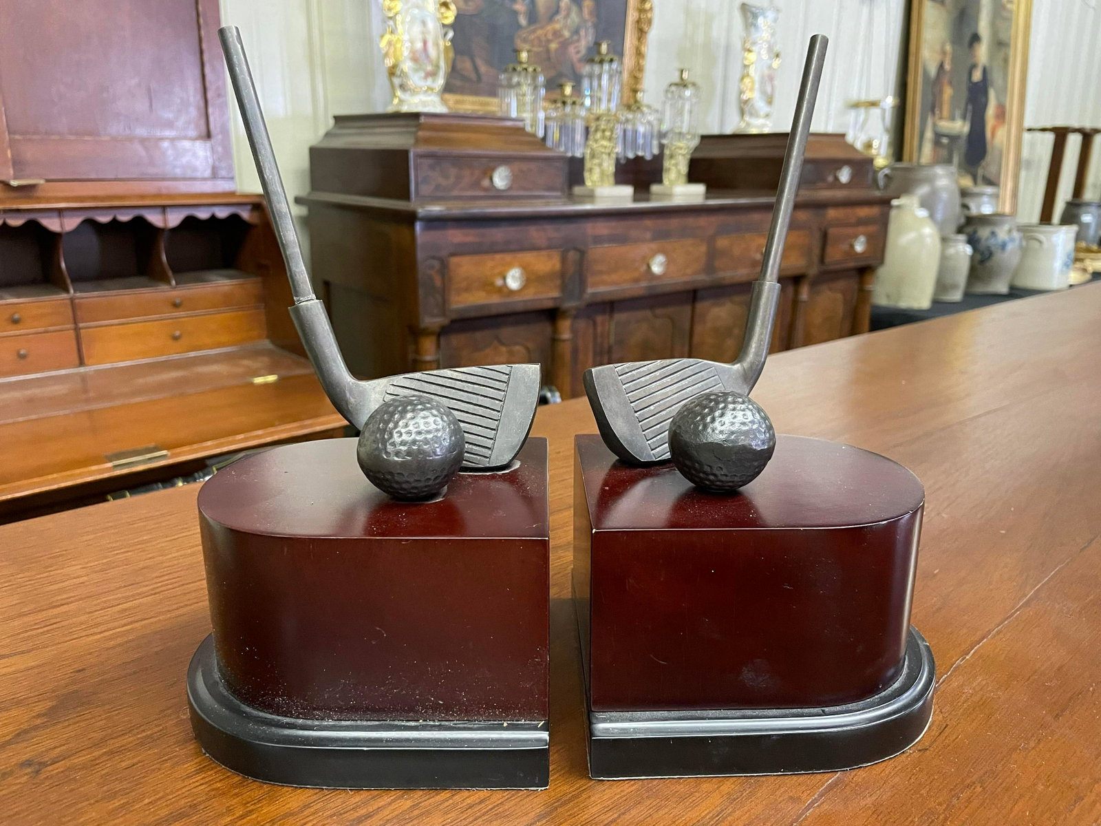 Golf Bookends: Golf Bookends