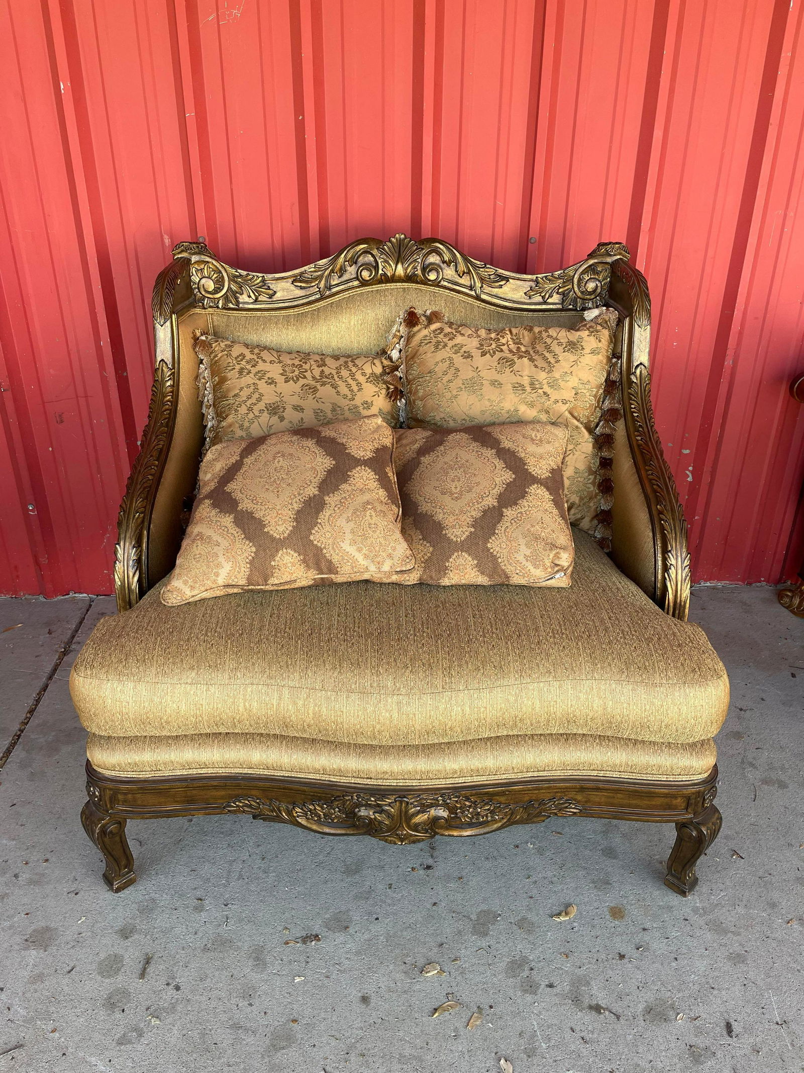 Gilded Style Oversized Modern Chair (1 of 4)