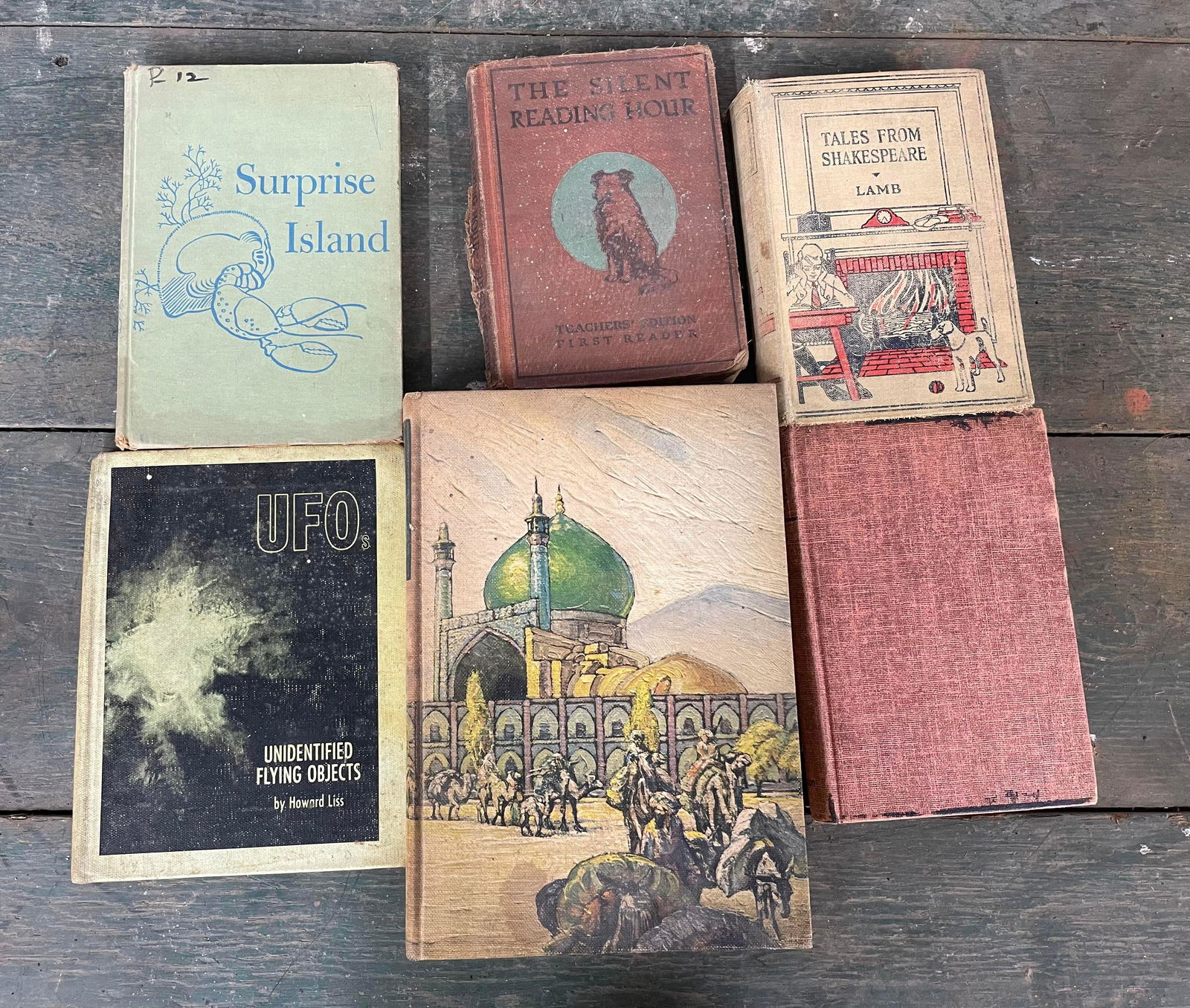 Collection Of Vintage Books "Surprise Island" "The Silent Reading Hour""UFO" And "Tales From (1 of 1)
