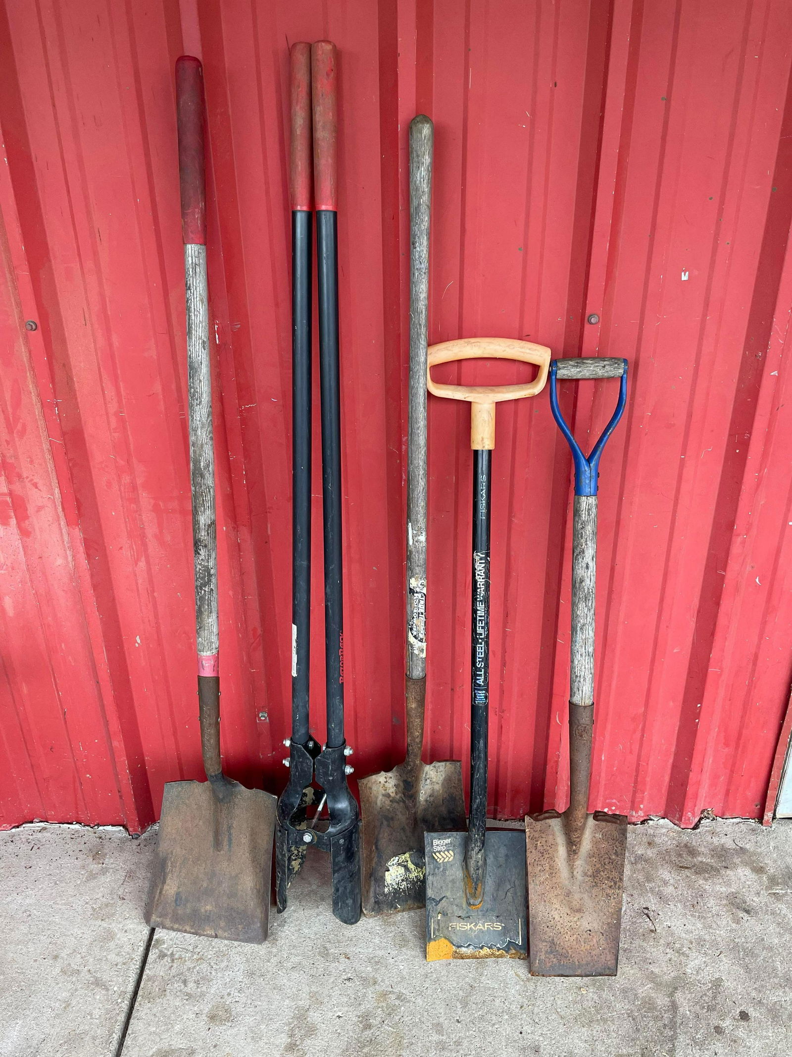 Collection Of Hand Tools Including Shovels And Post-Hole Diggers (1 of 1)