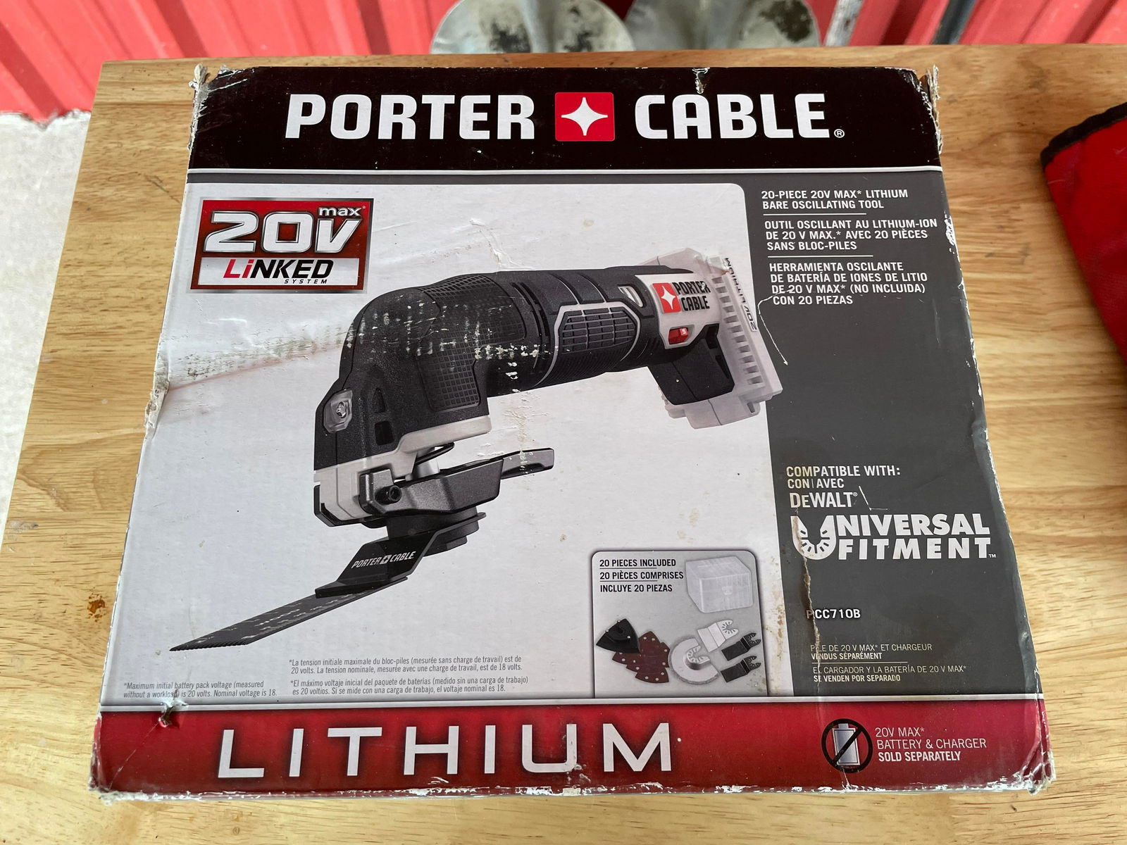 Porter Cable 20V Lithium Bare Oscillating Tool In Box (1 of 1)