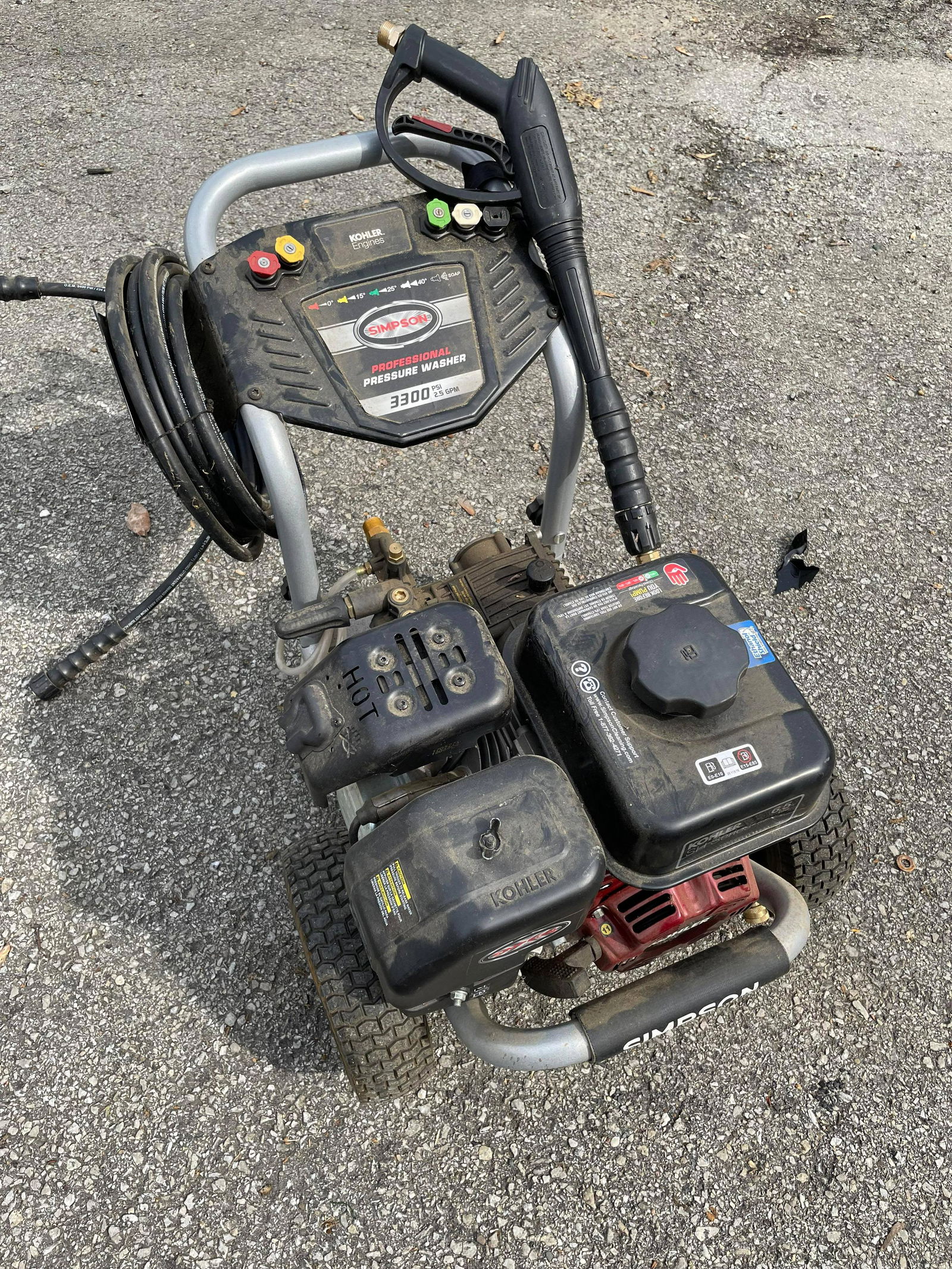 Simpson 6.5 HP Kohler SH Series Pressure Washer Appears Barely Used-Great Condition (1 of 2)