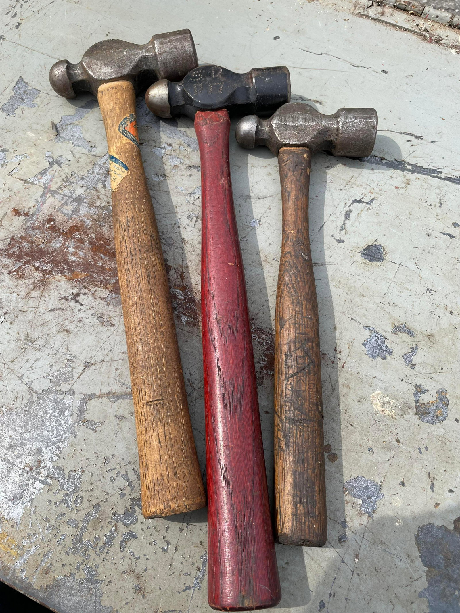 Trio Of Machinist - Ball Peen Hammers: Trio Of Machinist - Ball Peen Hammers