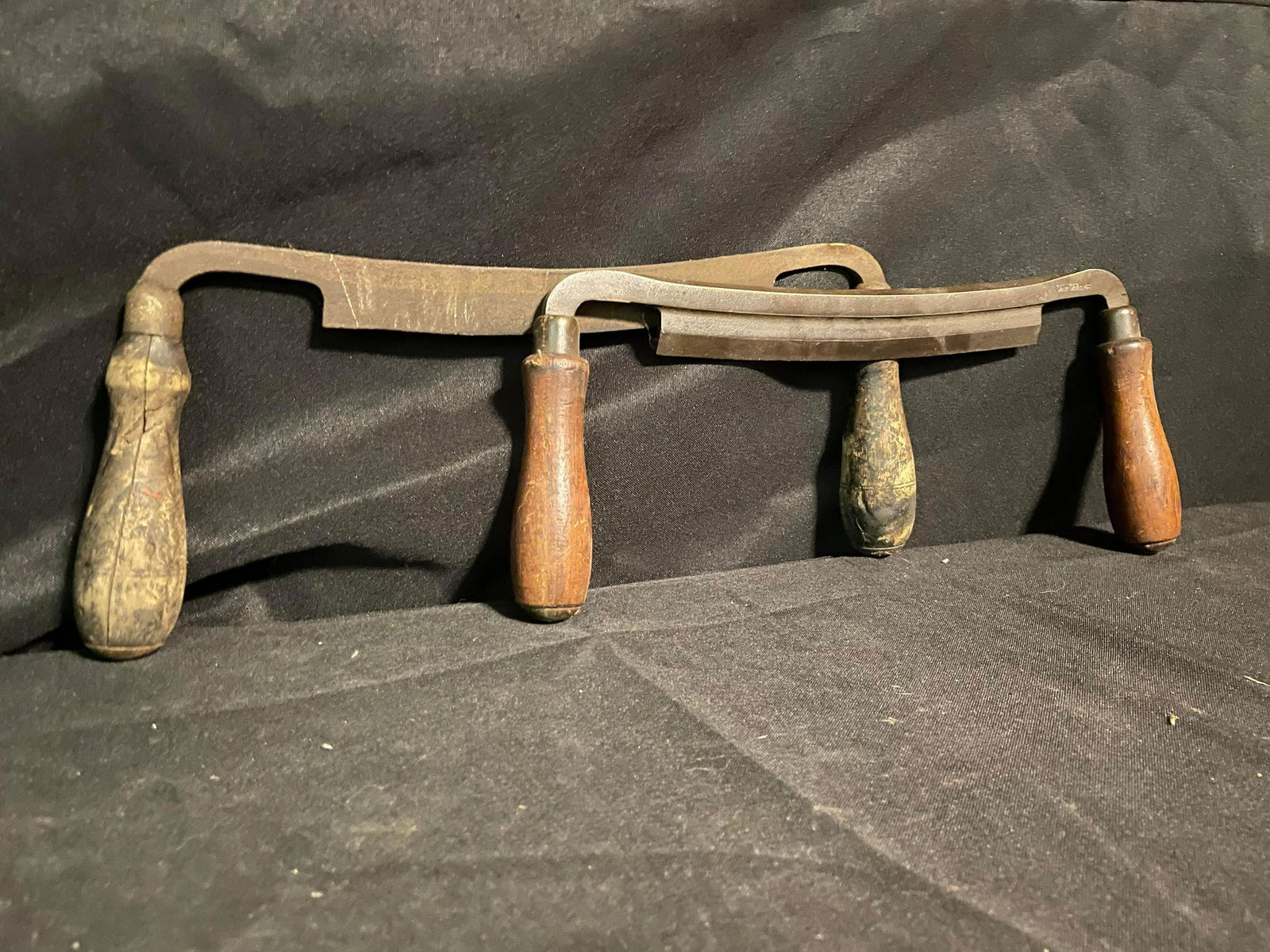 Pair Of Antique Draw Bar Knives 12", Marked "True Value" (1 of 1)