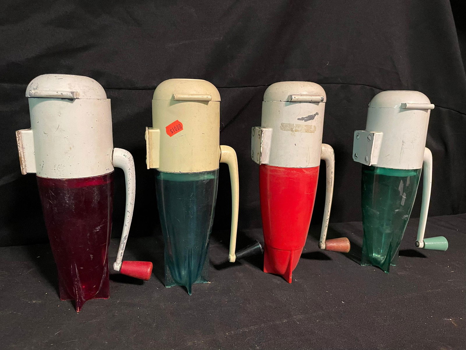 Set Of 4 Dazey Triple Ice Crusher St. Louis Mo. Mid-Century Kitchen Equipment-Accessories 11" (1 of 2)