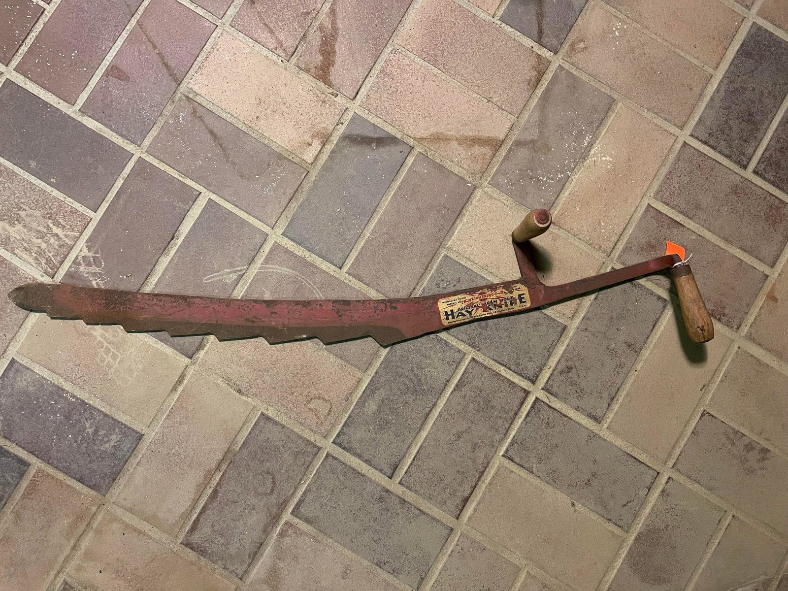 Lightning Original Hiram Holt Hay Knife U.S.A. App. 36": Lightning Original Hiram Holt Hay Knife U.S.A. App. 36"
