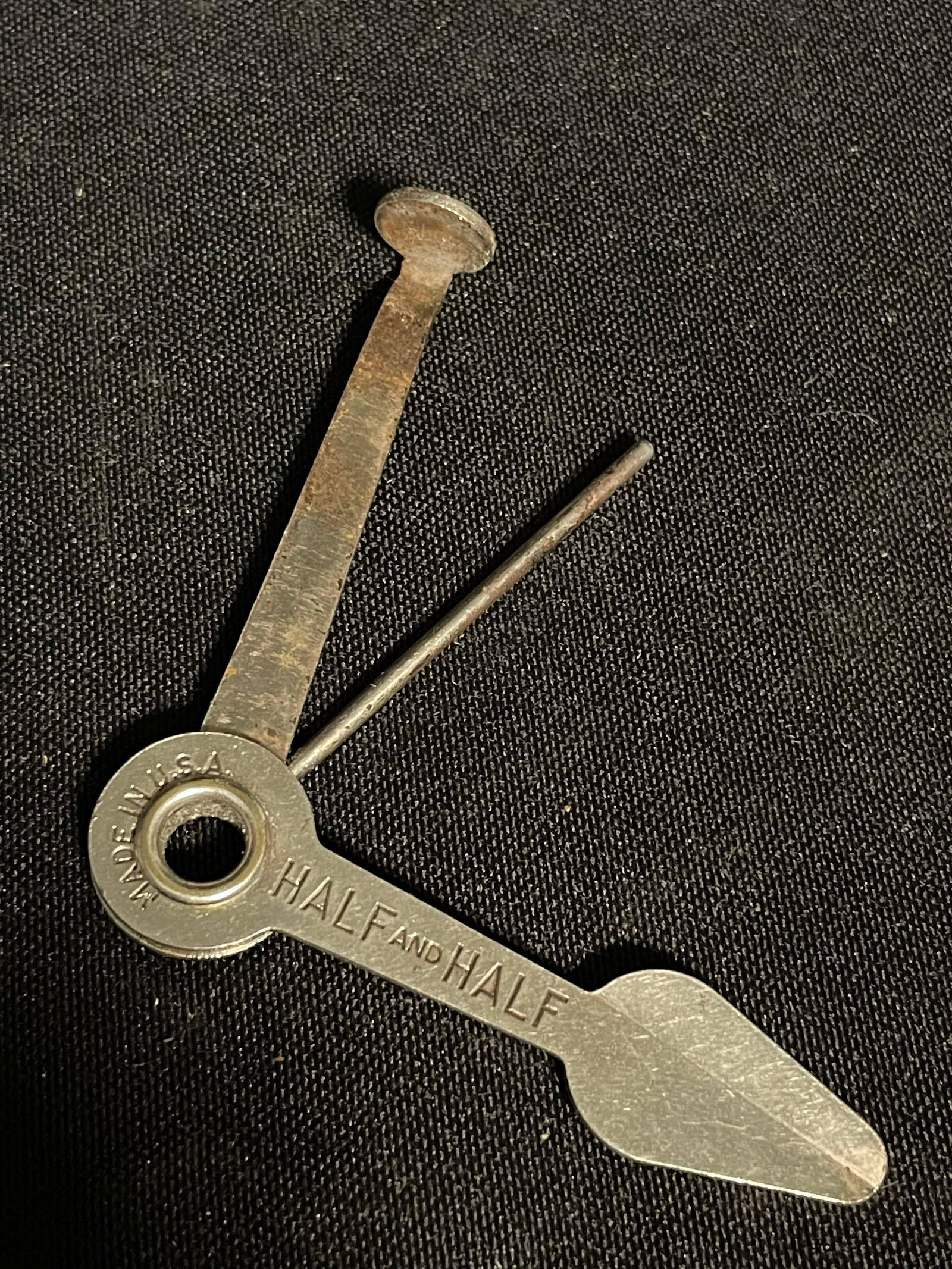 Vintage Half And Half Tobacco Folding Pipe Tool-Cleaner "U.S.A." App. 3-4" (1 of 1)