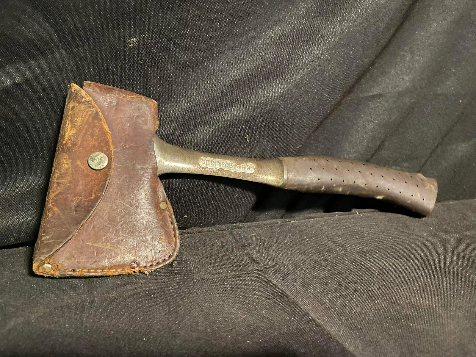 Craftsman Hatchet Hand Axe Style With Leather Sheath/Cover 13.5" (1 of 3)
