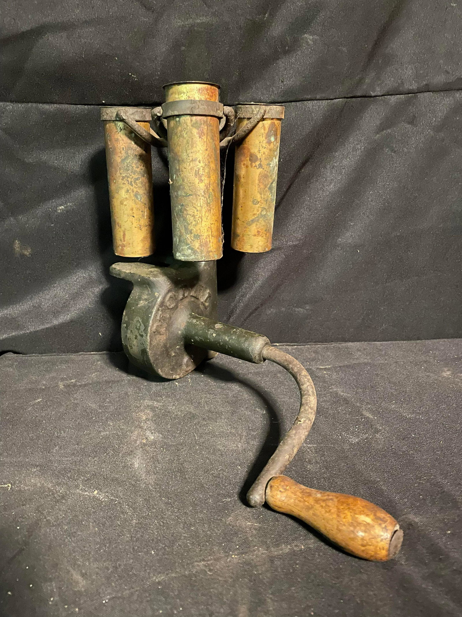 Cast Iron With Brass "Model" Hand-Crank Cream Separator 10" (1 of 3)
