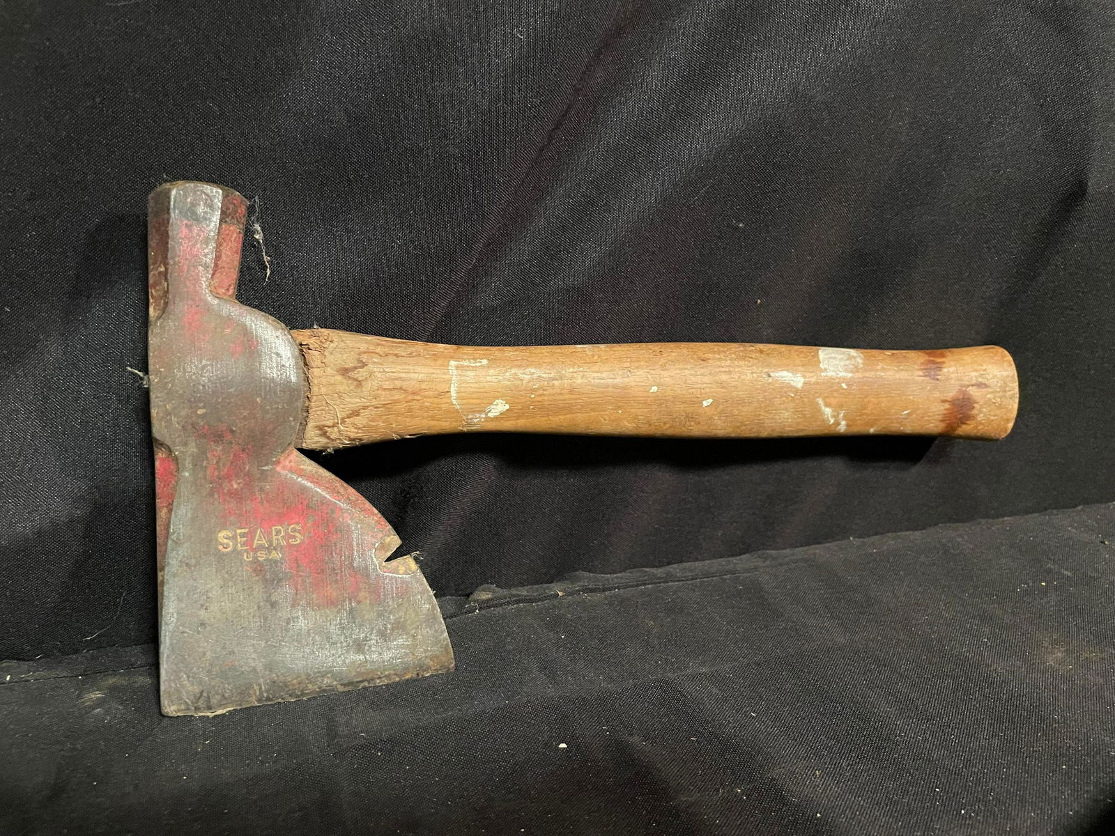 Sears U.S.A. Wooden Handle Hatchet - Axe 13" (1 of 3)