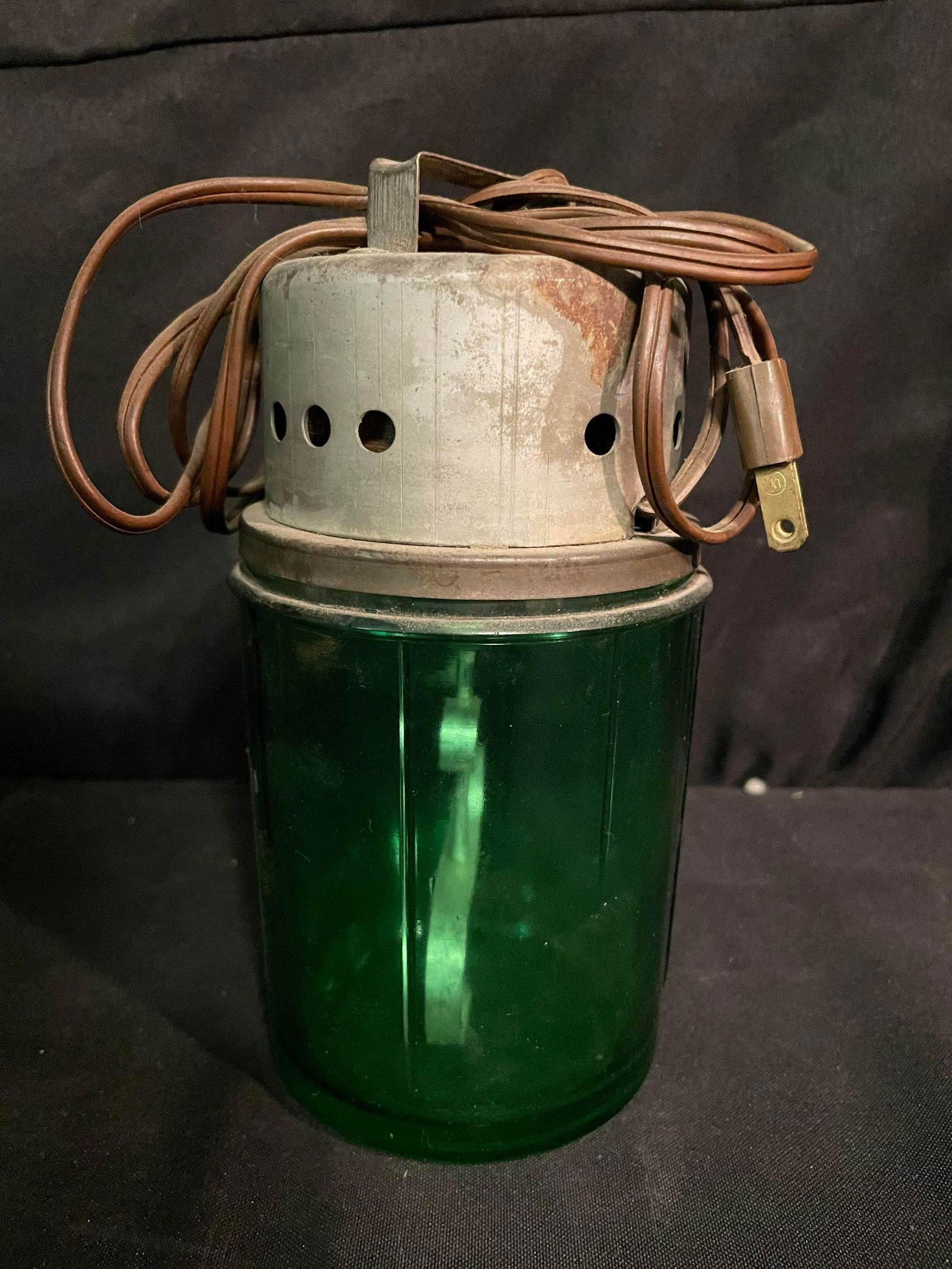 Electromix Jr. Glass Mixer By Vidrio Co. With Uranium Glass Style Glass Jar 7" (1 of 2)