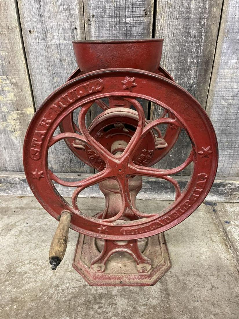 Star Mill Philadelphia Cast Iron Coffee Grinder 24" 15"Wheel (1 of 3)