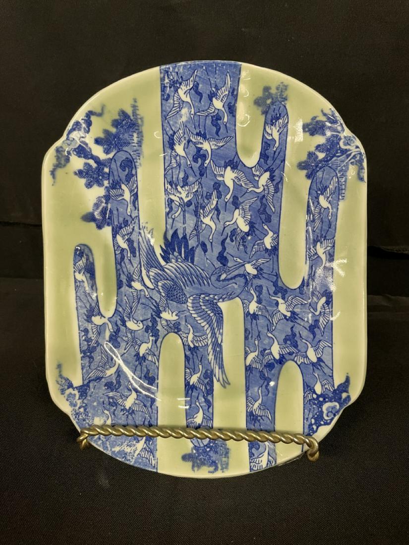 Nippon Serving Dish, Cranes: Nippon Serving Dish, Cranes