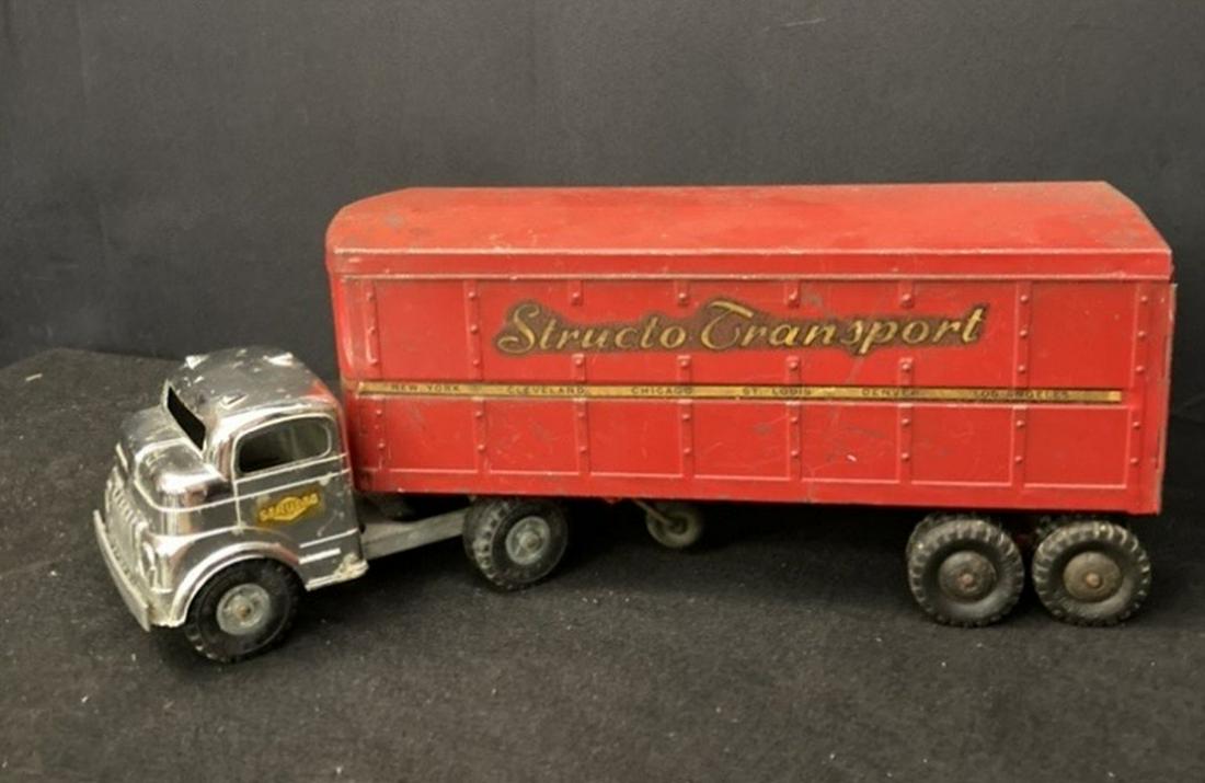 Structo Transport Toy Truck In As Found Original Condition 21"x7.5" (1 of 3)
