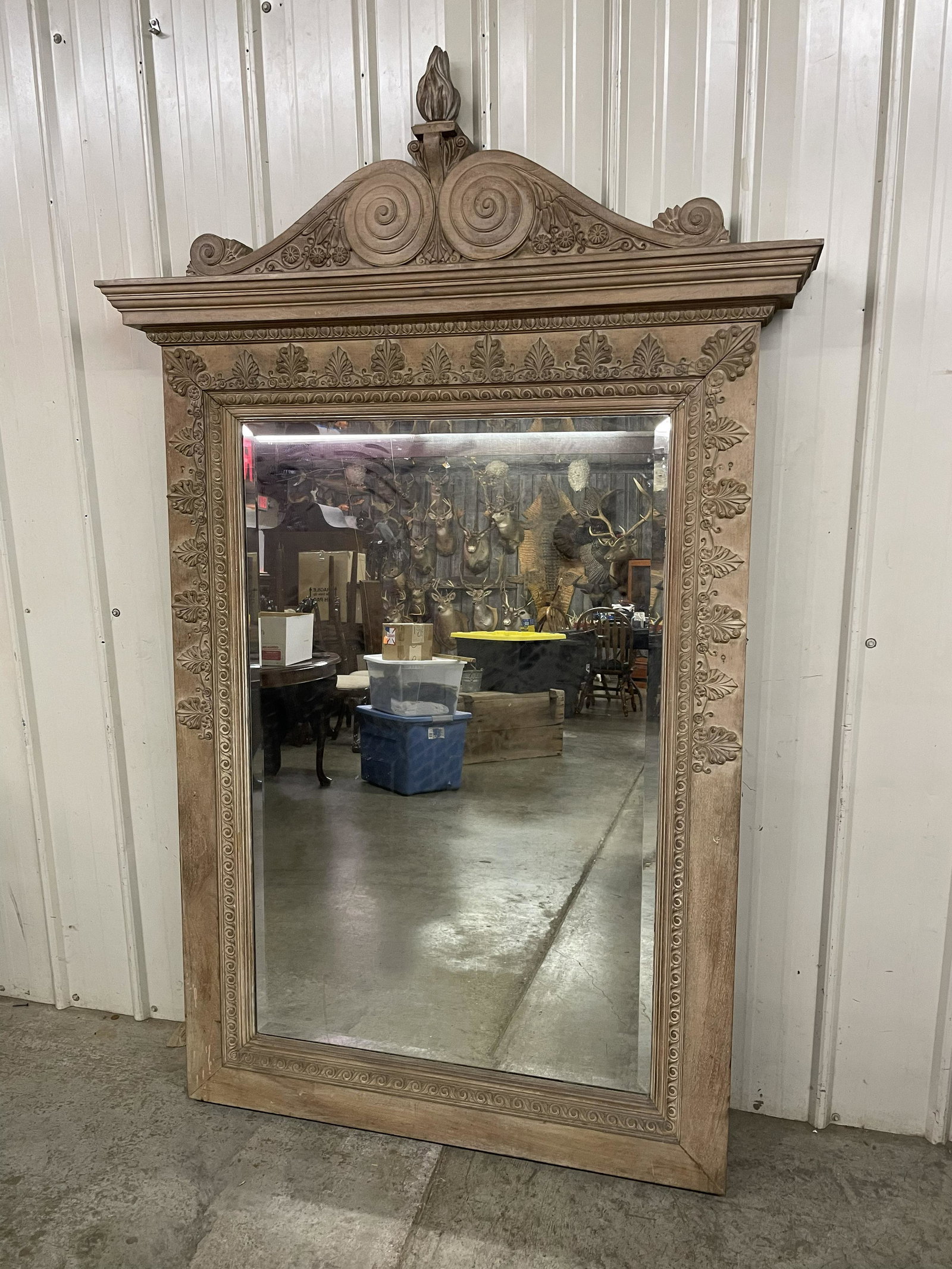 Massive Ornate Parlor Mirror: Massive Ornate Parlor Mirror