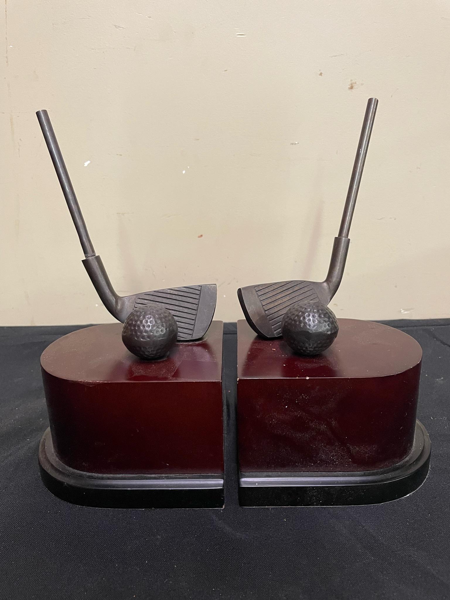 Golfers Bookends: Golfers Bookends